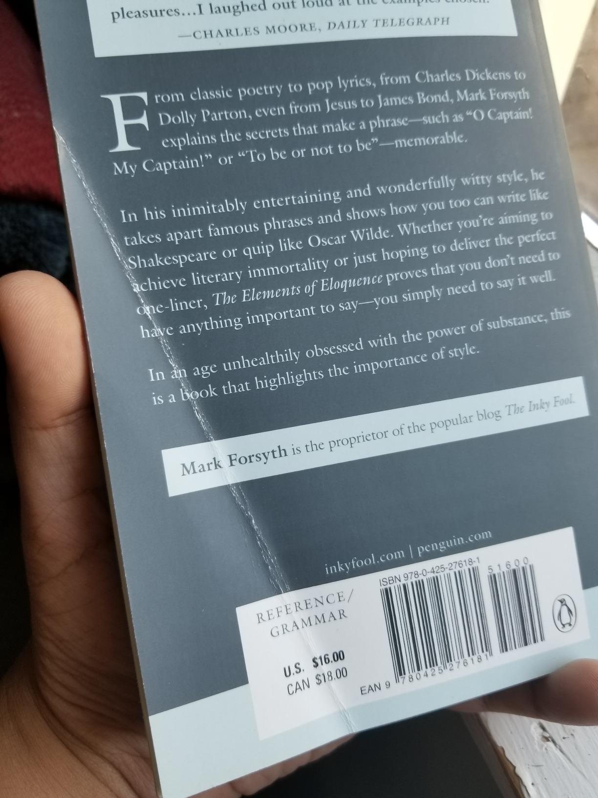 The Elements of Eloquence: Secrets of the Perfect Turn of Phrase customer photo 1