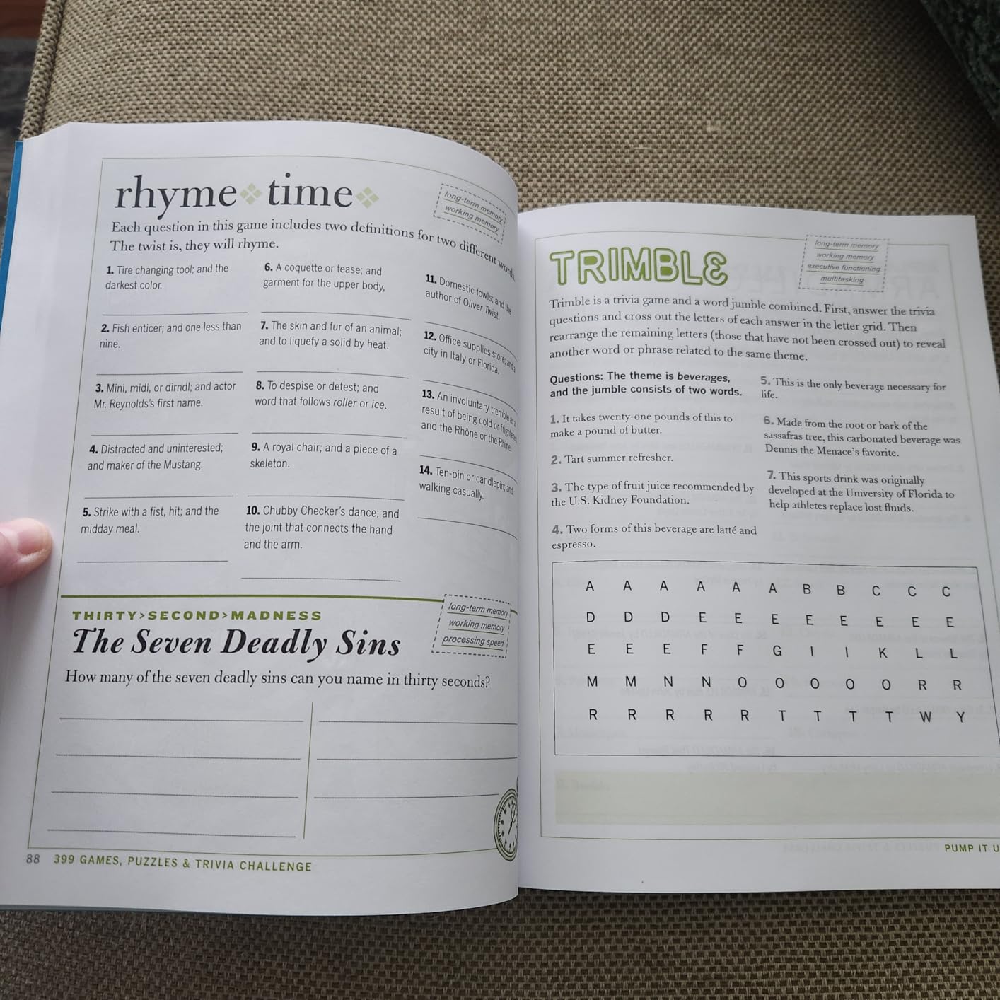 399 Games, Puzzles & Trivia Challenges Specially Designed to Keep Your Brain Young. customer photo 1