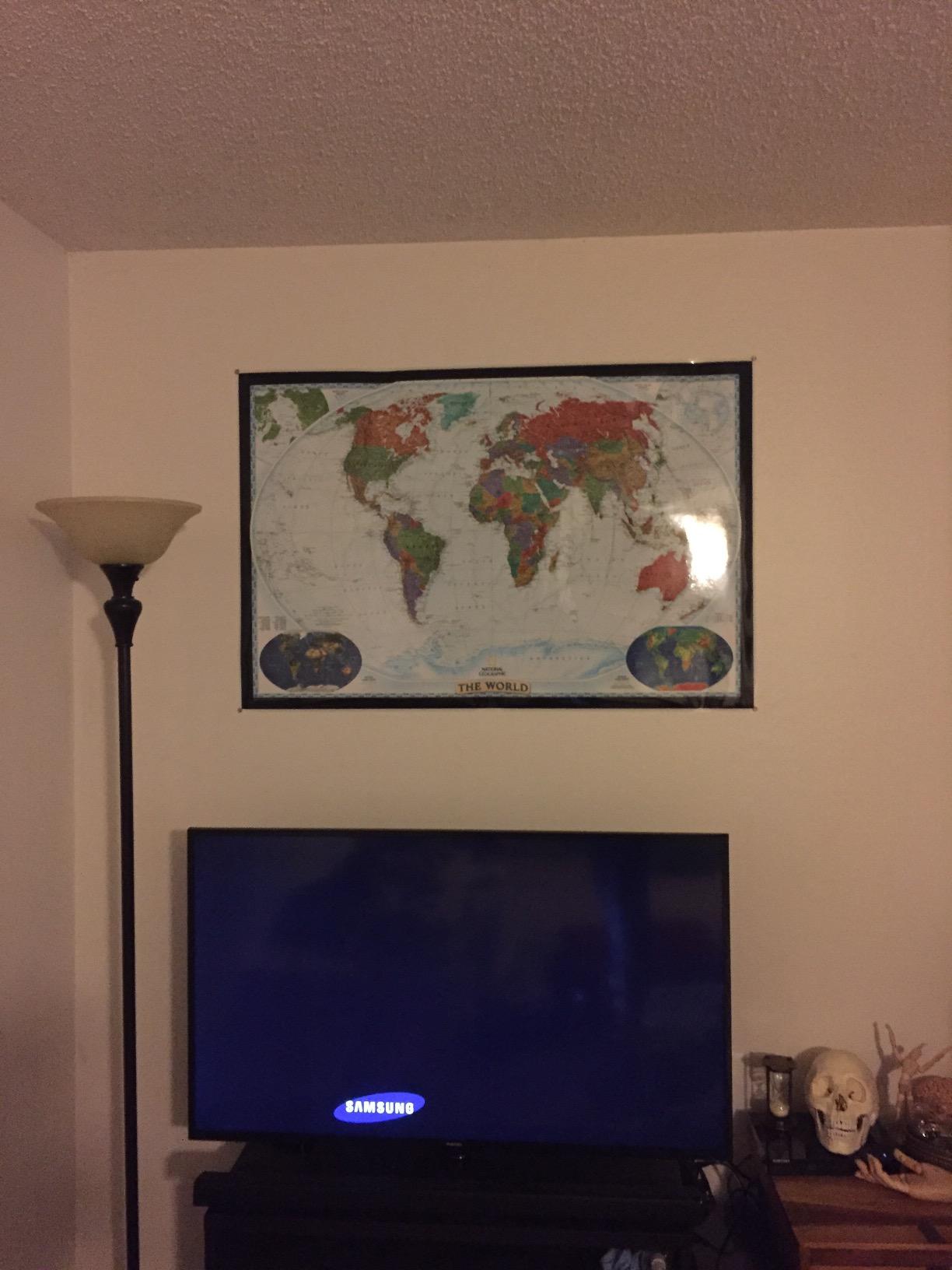 National Geographic World Wall Map - Decorator - Laminated (46 x 30.5 in) (National Geographic Reference Map) customer photo 2