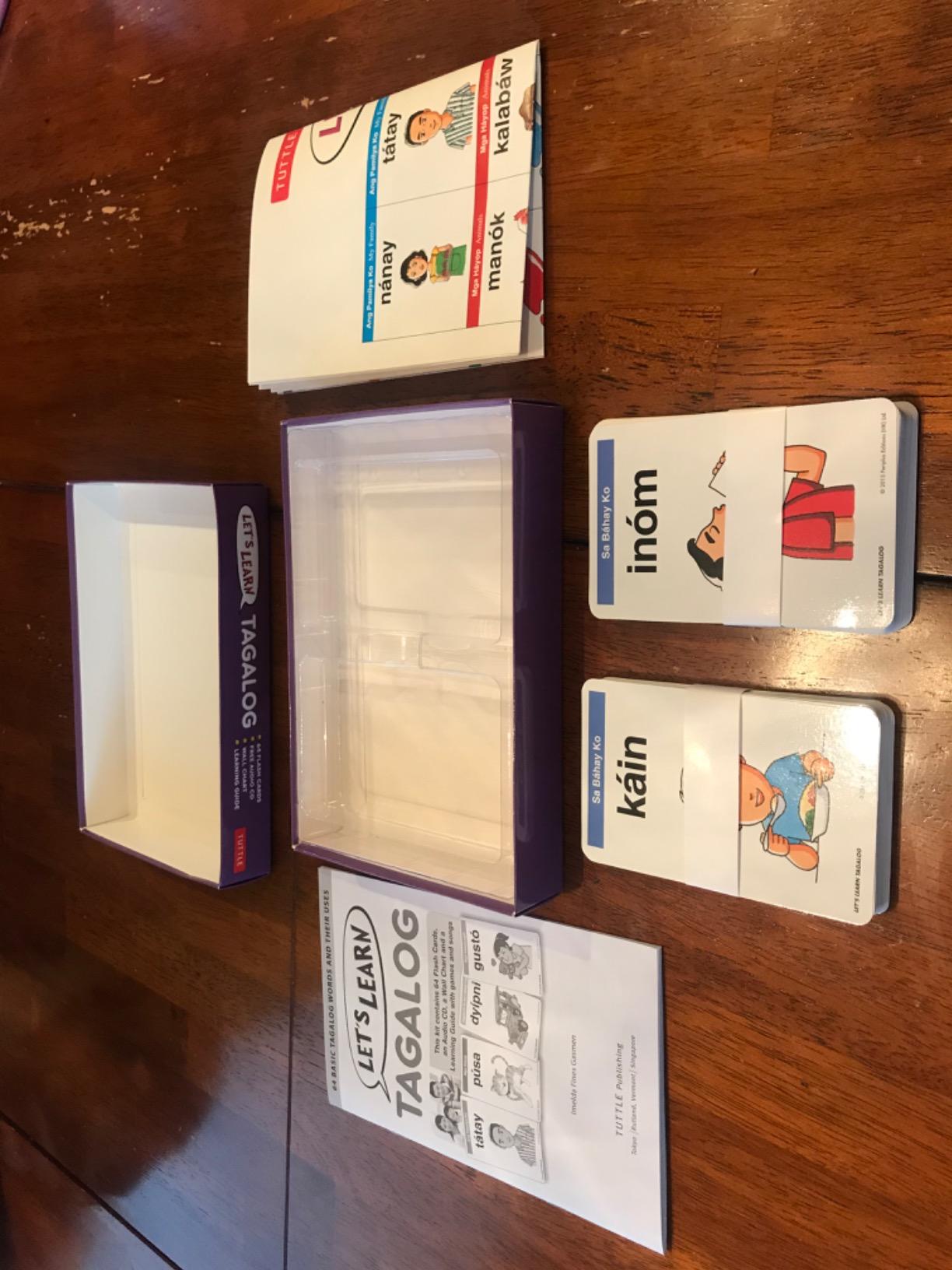 Let's Learn Tagalog Kit: A Fun Guide for Children's Language Learning (Flash Cards, Audio, Games & Songs, Learning Guide and Wall Chart) customer photo 1