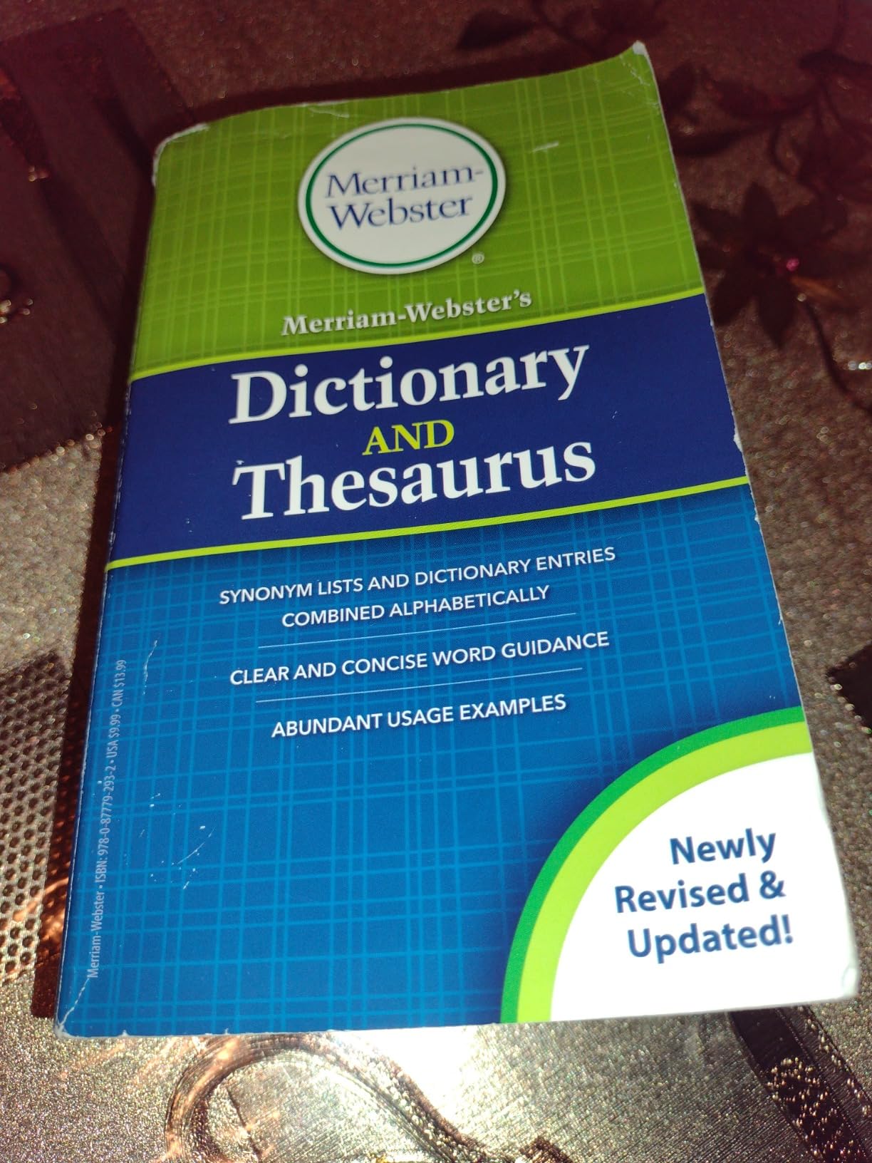 Merriam-Webster's Dictionary and Thesaurus, Newest Edition, Trade Paperback customer photo 1