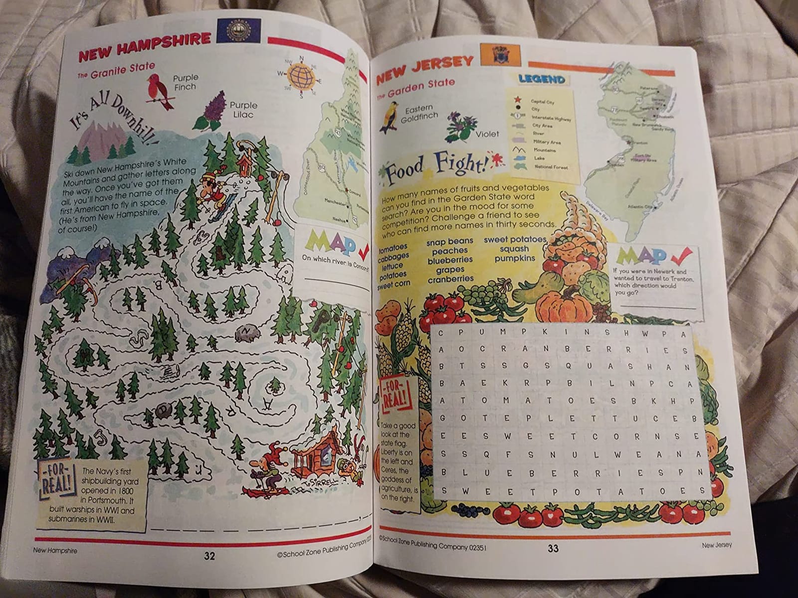 School Zone Travel the Great States Workbook: 64 Pages, 3rd Grade, Geography, Map-Reading, United States, Ages 8+ (Activity Zone Book Series) customer photo 1
