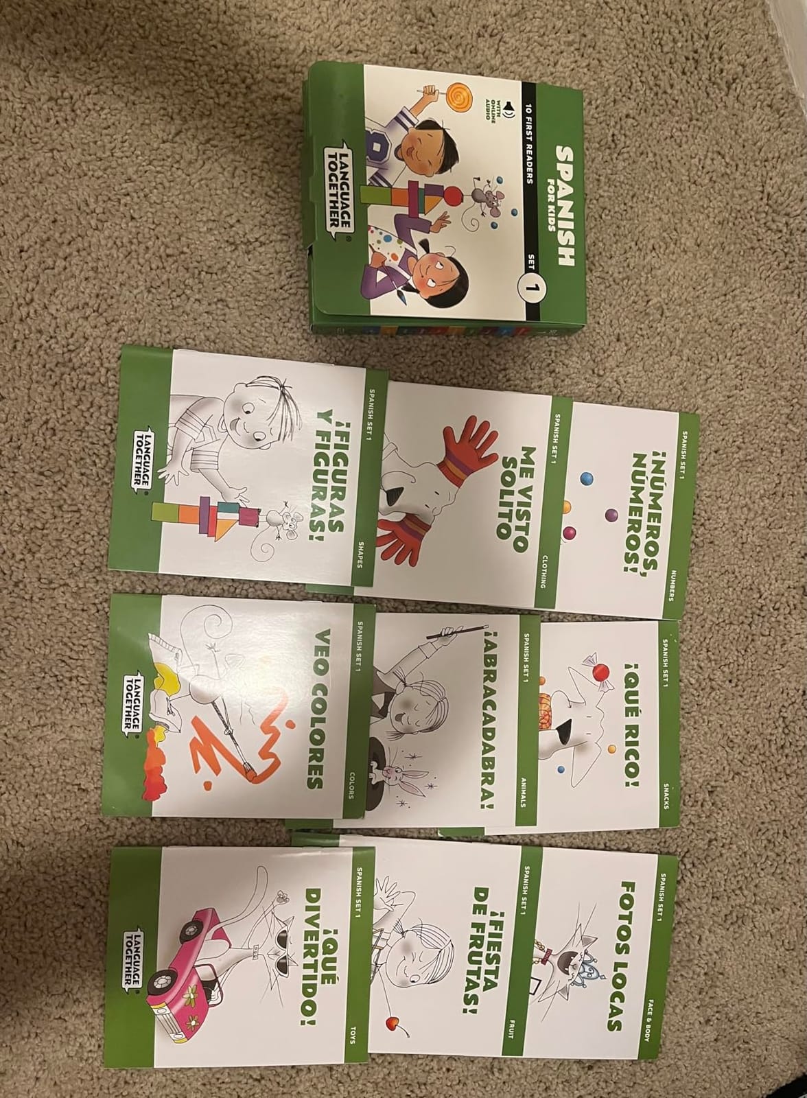Spanish for Kids: 10 First Reader Books with Online Audio and 100 Words (Beginning to Learn Spanish) Set 1 by Language Together customer photo 2