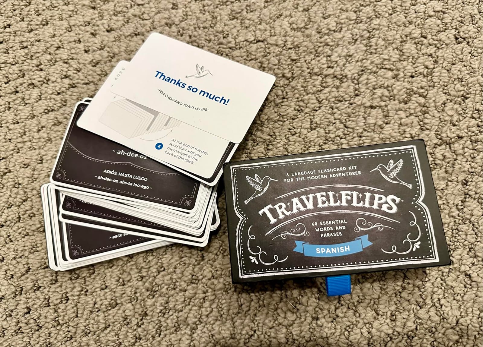 Spanish Flash Cards – Learn Spanish Vocabulary Words & Phrases – Basic Language Learning for Beginners – Travel & Everyday Conversation – by Travelflips customer photo 1
