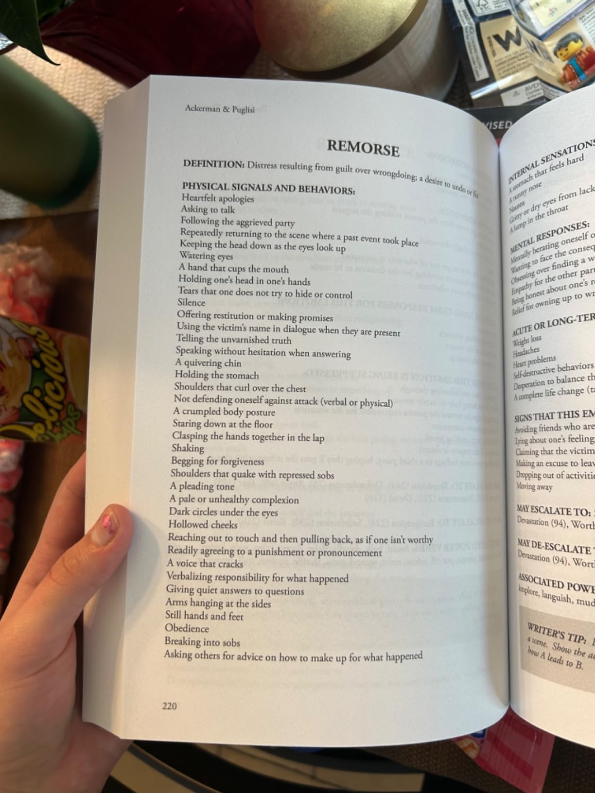 The Emotion Thesaurus: A Writer's Guide to Character Expression (Second Edition) (Writers Helping Writers Series) customer photo 2