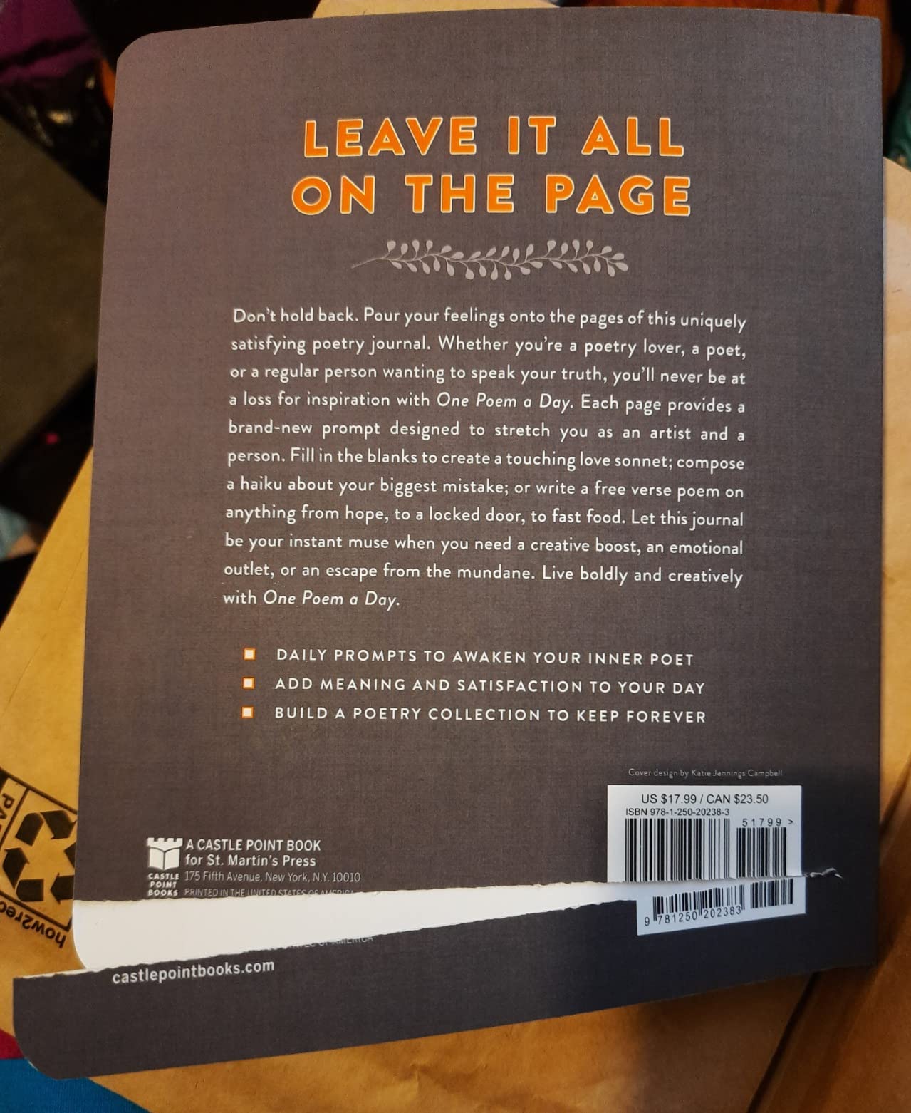 One Poem a Day: A Writer's Daily Journal of Words & Inspiration customer photo 1