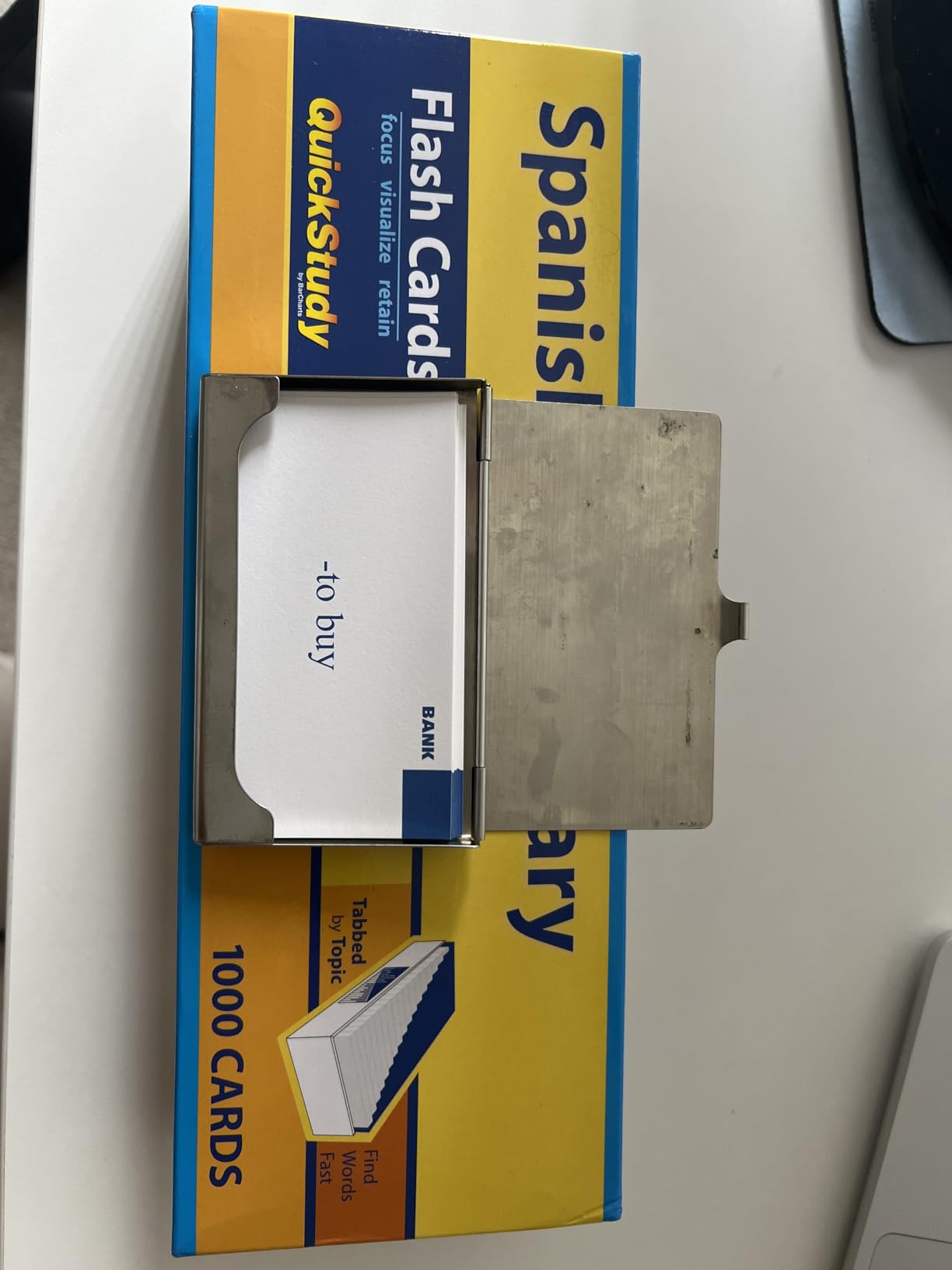 Spanish Vocabulary 1000 Flash Cards: a QuickStudy Reference Tool customer photo 1