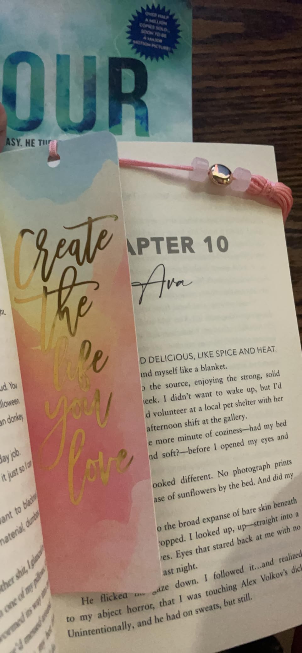 Watercolor Sunset Beaded Bookmark customer photo 1