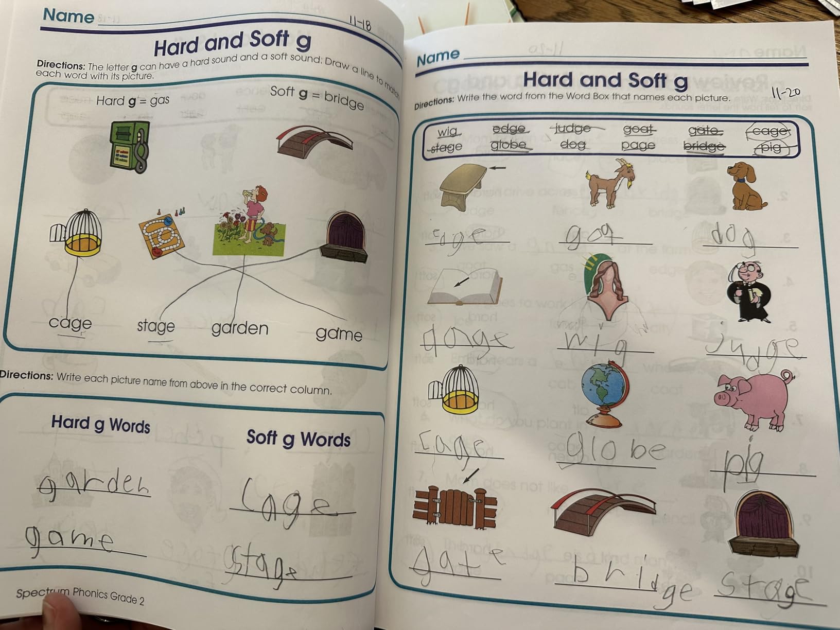 Spectrum Phonics Grade 2 Workbook, Blends, Consonants, Vowel Sounds and Pairs, Letters, Words, and Sentence Writing Practice, Classroom or Homeschool Curriculum customer photo 2