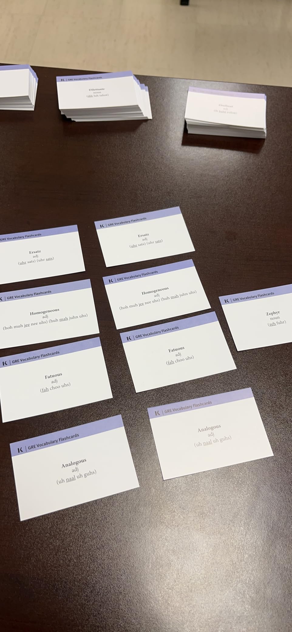 GRE Vocabulary Flashcards + Online Access to Review Your Cards, a Practice Test, and Video Tutorials (Kaplan Test Prep) customer photo 2