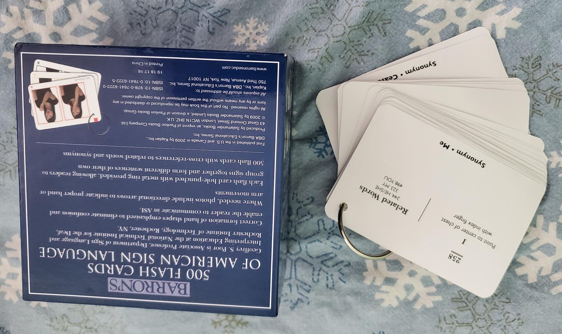 American Sign Language Flashcards: 500 Words and Phrases, Second Edition customer photo 2