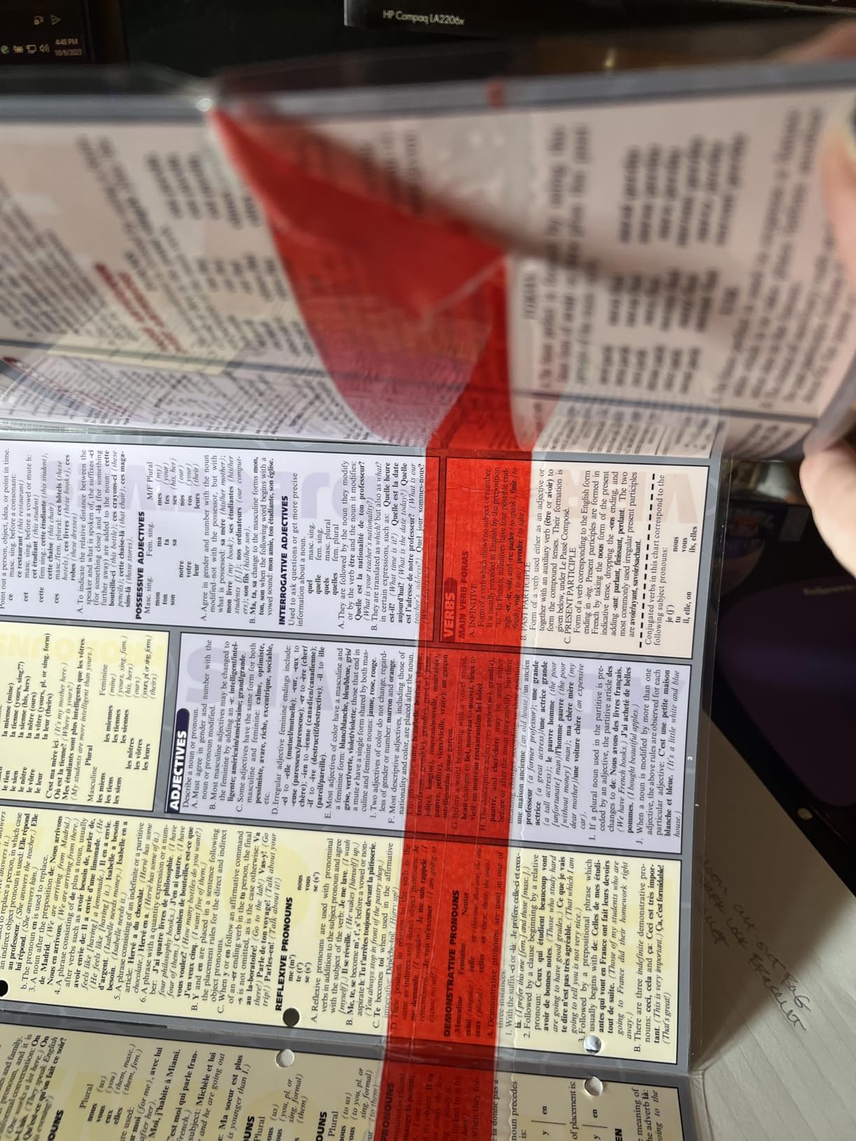 French Grammar: QuickStudy Laminated Reference Guide customer photo 1