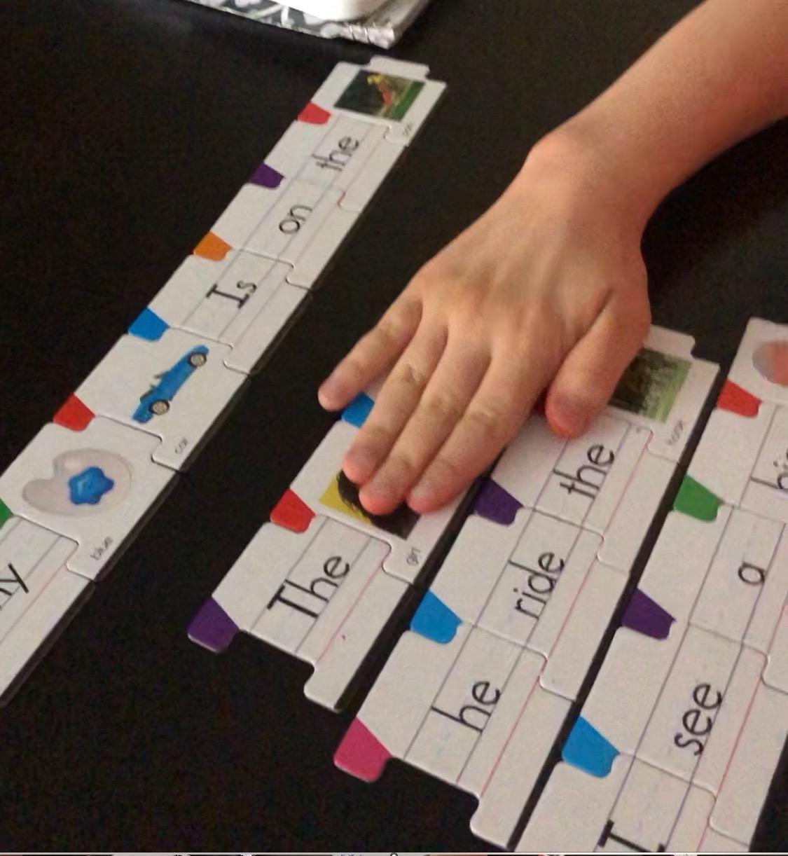 Key Education Sentence Building Game, Phonics Puzzles Grammar Flashcard Set customer photo 2