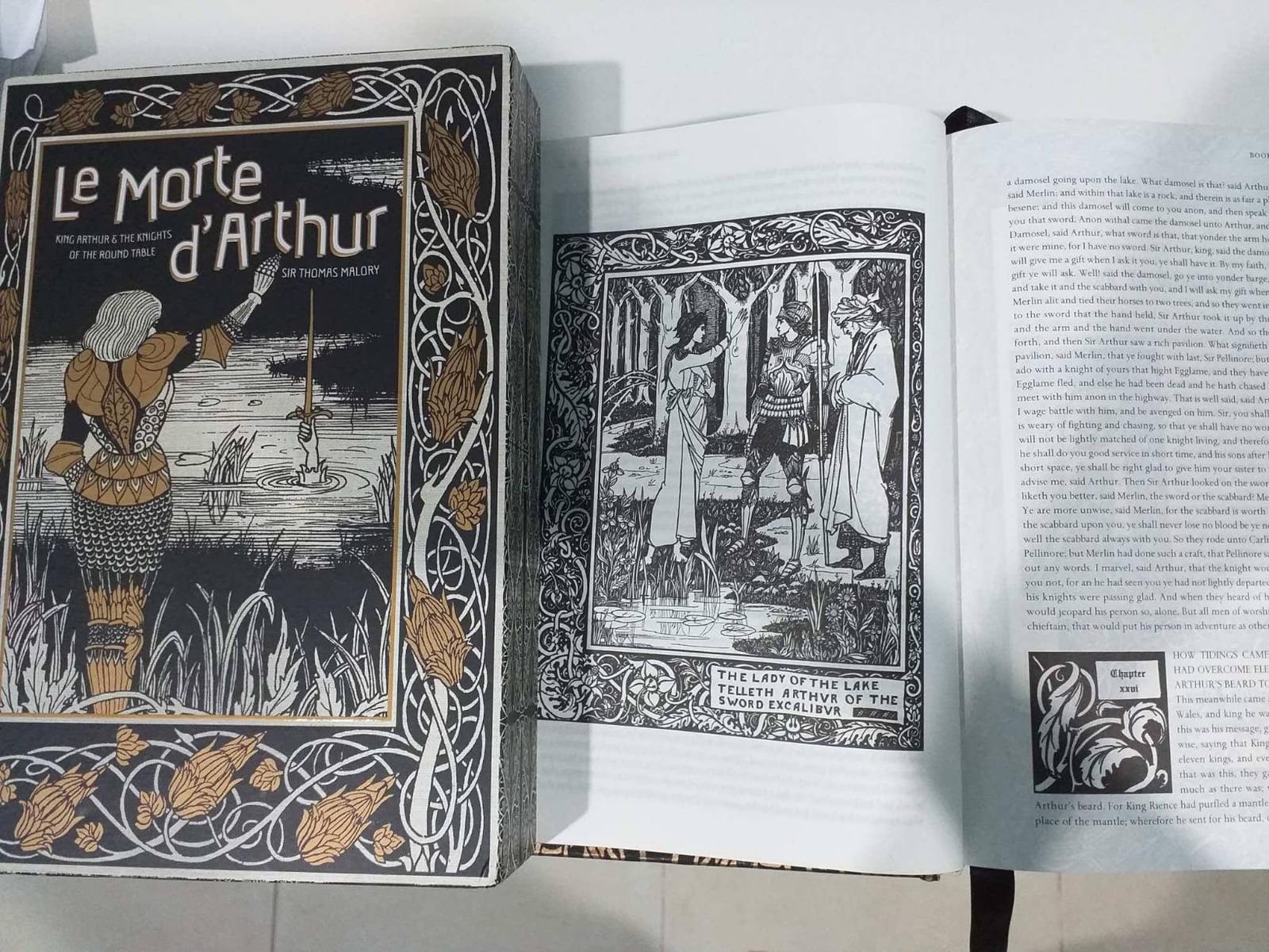 Le Morte d'Arthur (Deluxe Leatherbound Edition): King Arthur and the Knights of the Round Table (Leather-bound Classics) customer photo 1