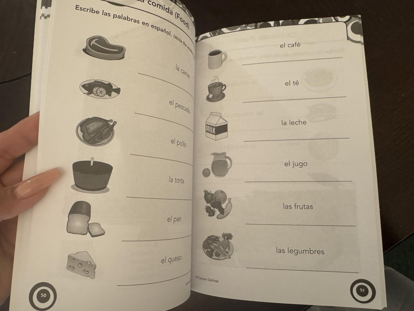 Carson Dellosa Skill Builders K-5 Spanish Workbook, Alphabet, Vocabulary, Sight Words, Numbers, and More, Kindergarten to 5th Grade Classroom or Homeschool Curriculum customer photo 2