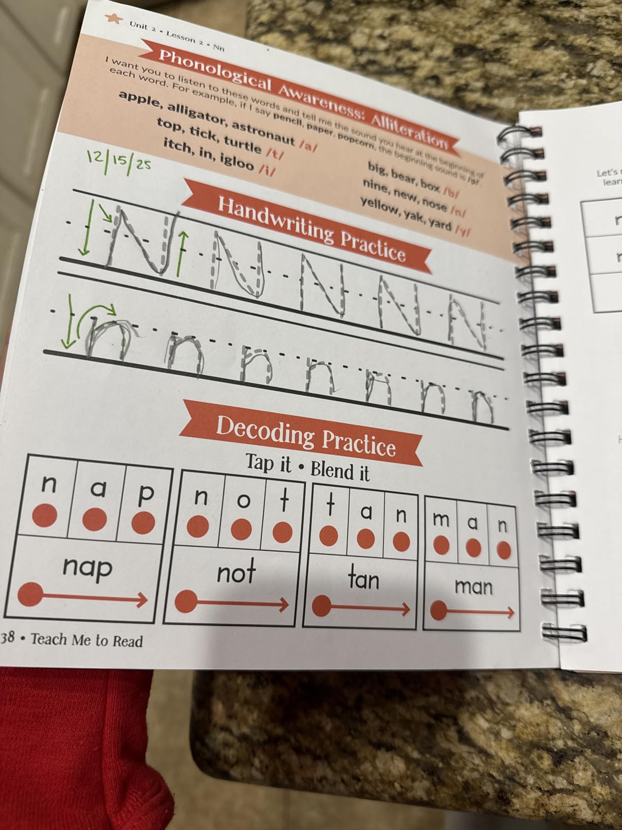 Teach Me to Read: A Parent Guided Student Workbook for Kids to Learn to Read Using Phonics, Decodables and the Science of Reading (Video Tutorials Included) customer photo 1