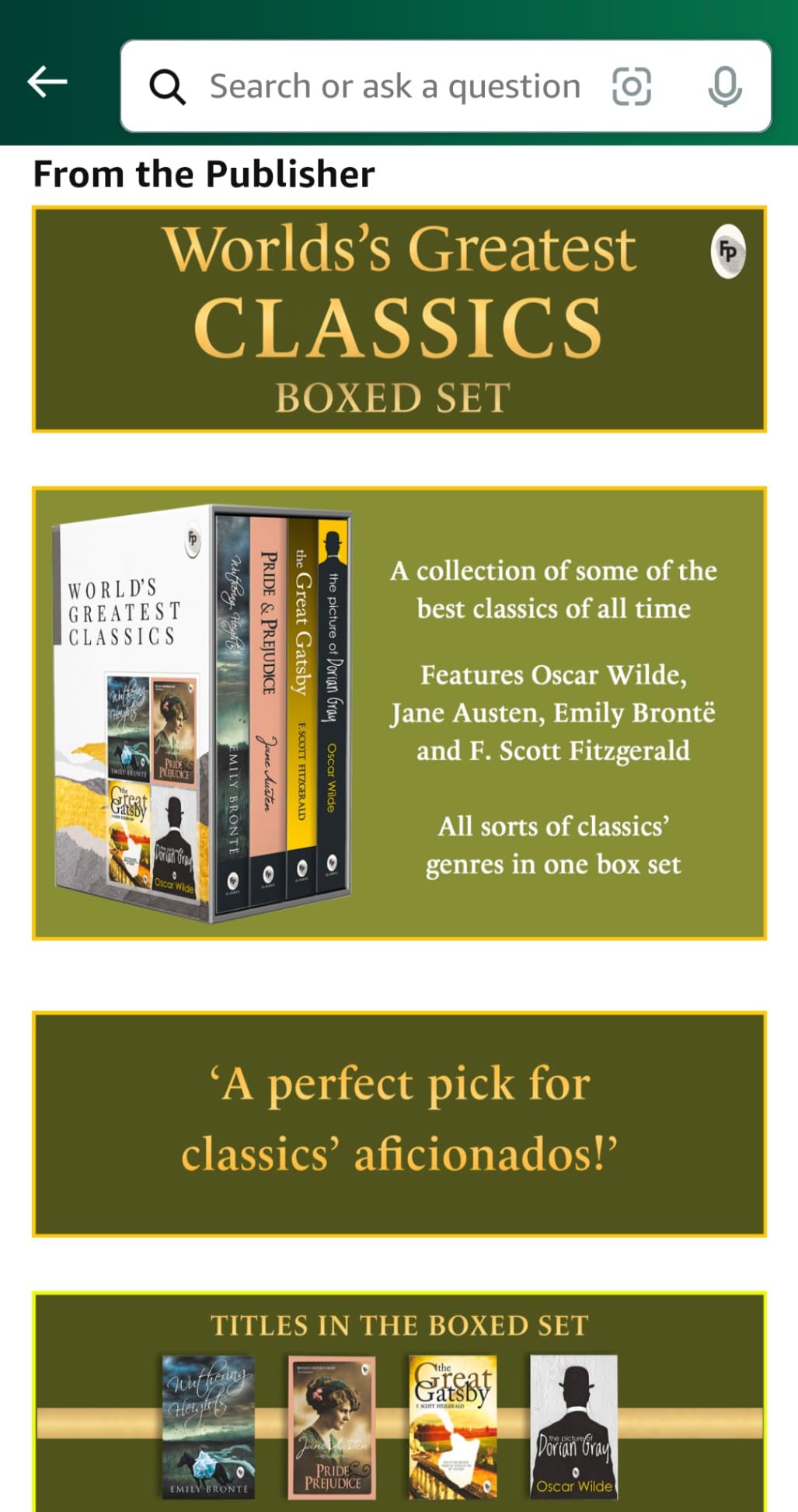 World’s Greatest Classics (Set of 4 Books) customer photo 2