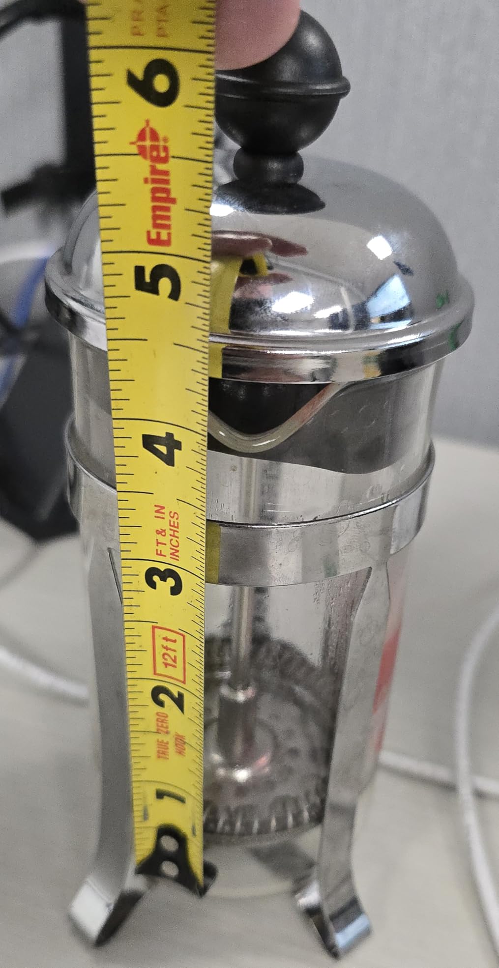 Bodum 12oz Chambord French Press Coffee Maker, High-Heat Borosilicate Glass, Polished Stainless Steel – Made in Portugal customer photo 1