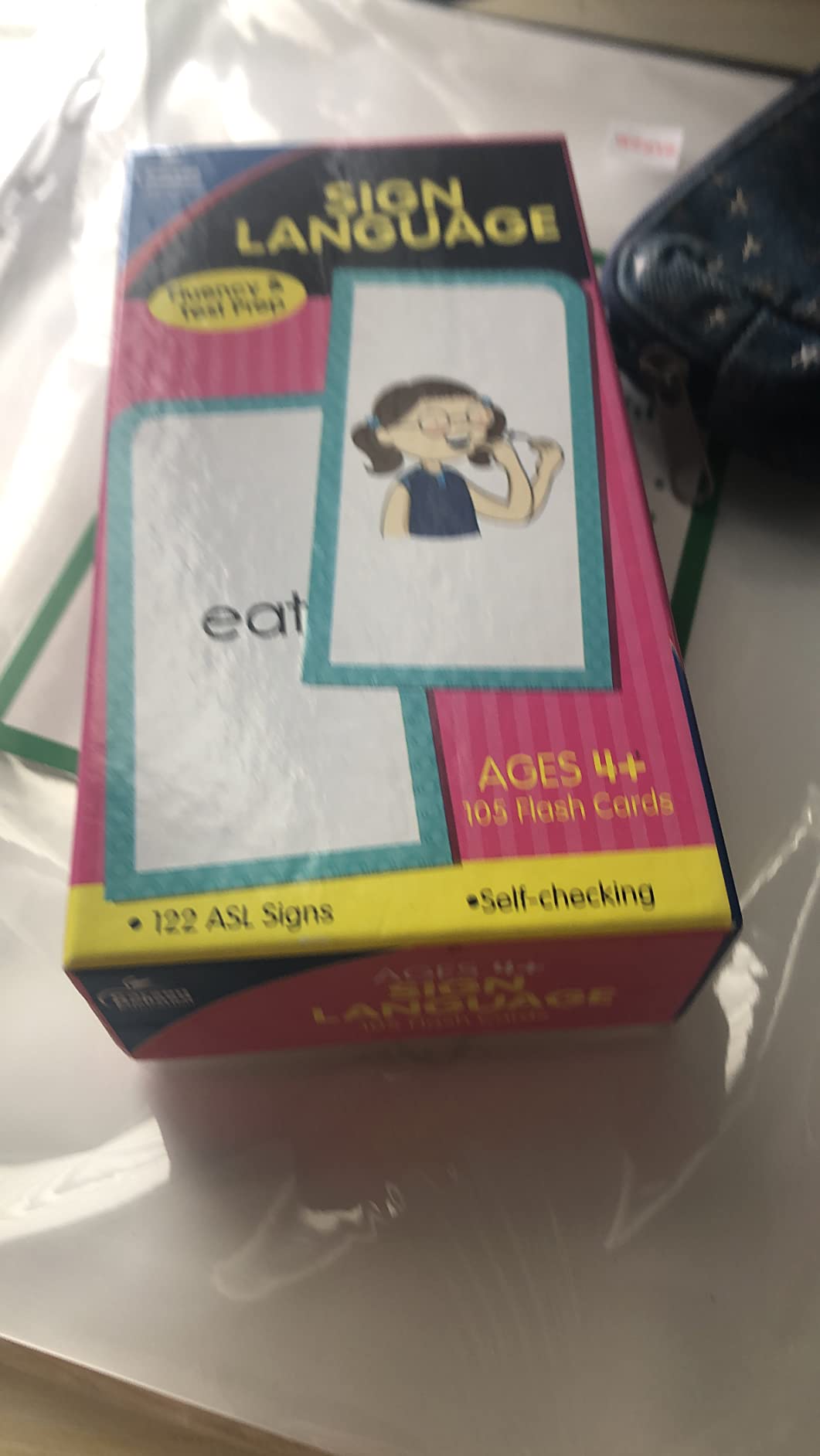 Carson Dellosa American Sign Language Flash Cards—Double-Sided, 122 ASL Signs With Illustrations and Word Associations, Alphabet, Numbers, Feelings, Animals, Food, Practice Set (105 pc) customer photo 2