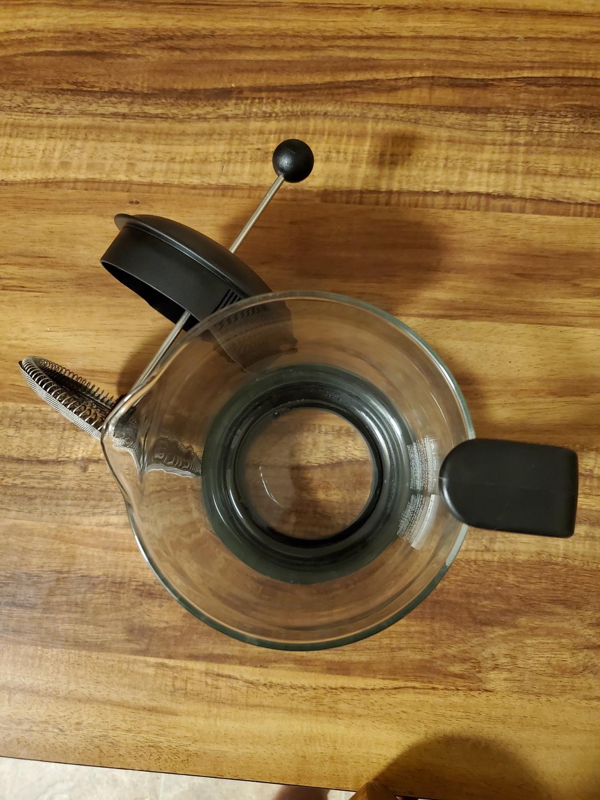 Bodum 34oz Brazil French Press Coffee Maker, High-Heat Borosilicate Glass, Black - Made in Portugal customer photo 1