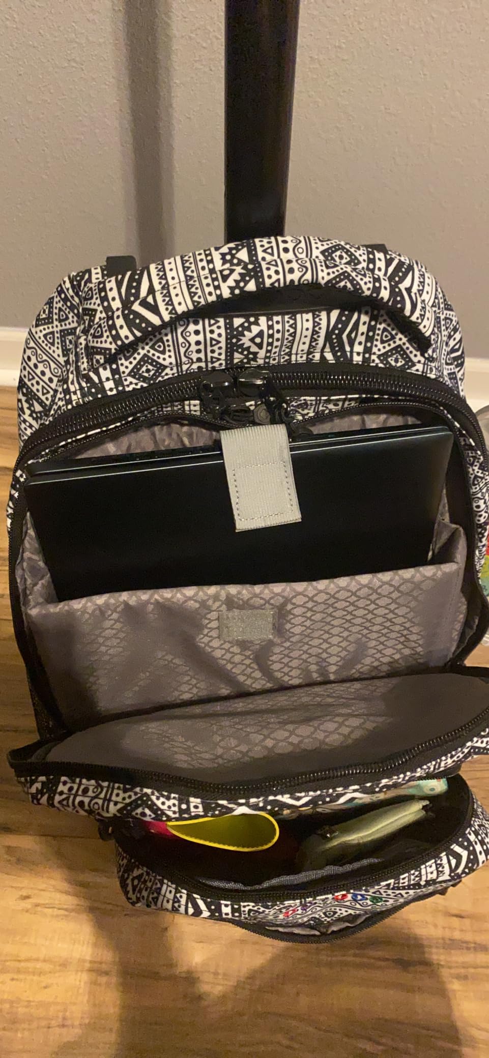 J World Sundance Laptop Rolling Backpack for Girls Boys. Roller Bookbag with Wheels, 20 Inch, Black customer photo 1