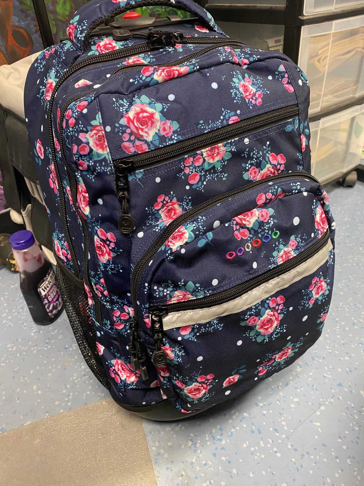J World Sundance Laptop Rolling Backpack for Girls Boys. Roller Bookbag with Wheels, 20 Inch, Black customer photo 2
