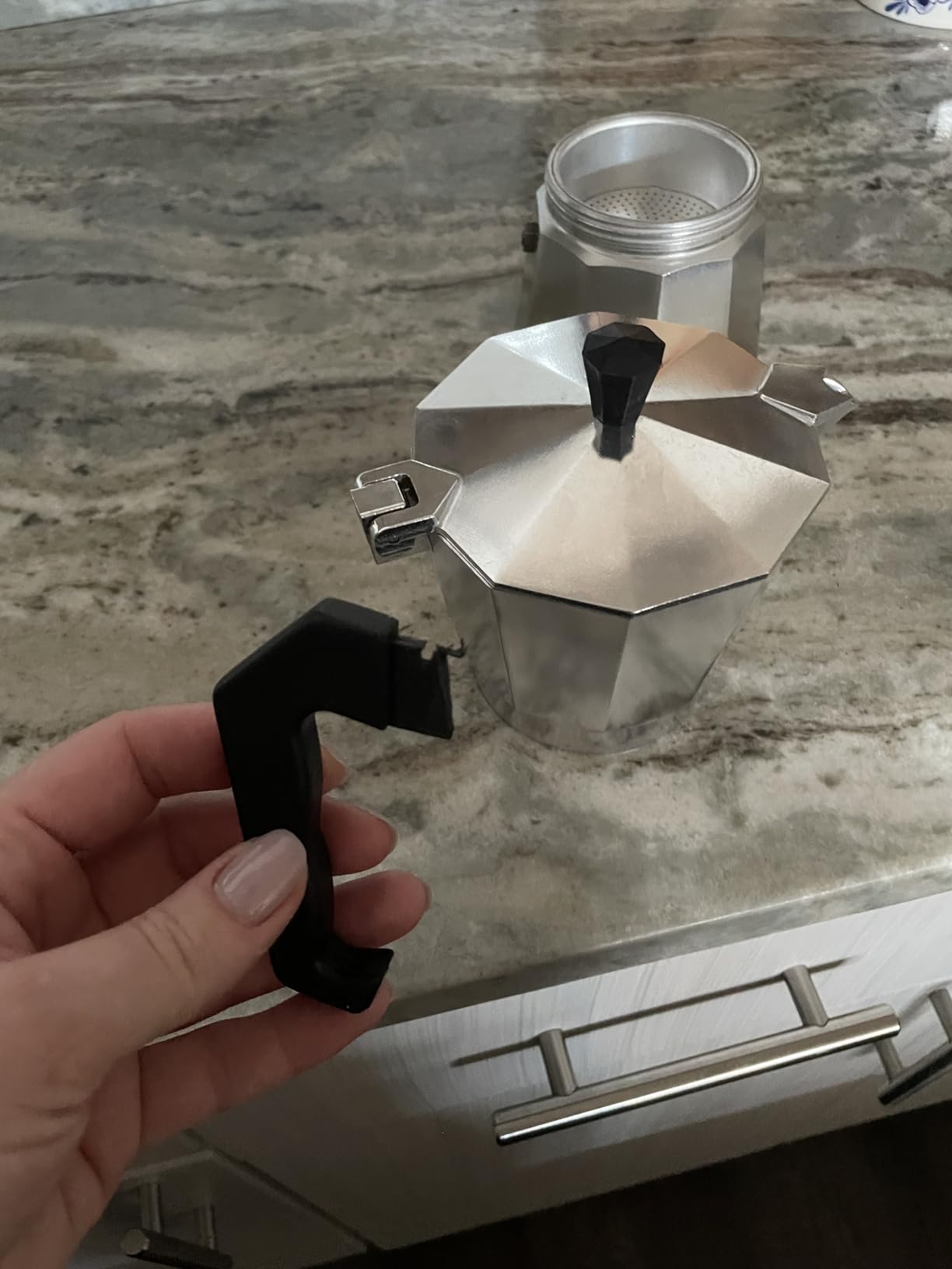 Primula Classic Stovetop Espresso and Coffee Maker, Moka Pot for Italian and Cuban Café Brewing, Greca Coffee Maker, Cafeteras, 6 Espresso Cups, Silver customer photo 1