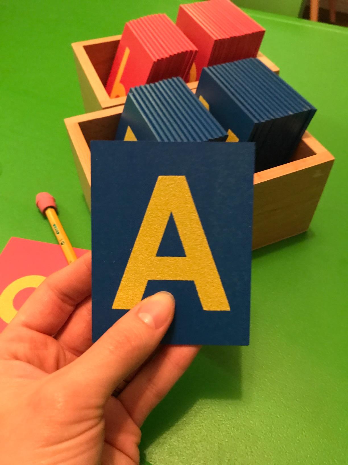 Elite Montessori Lower and Capital Case Sandpaper Letters with Boxes customer photo 1