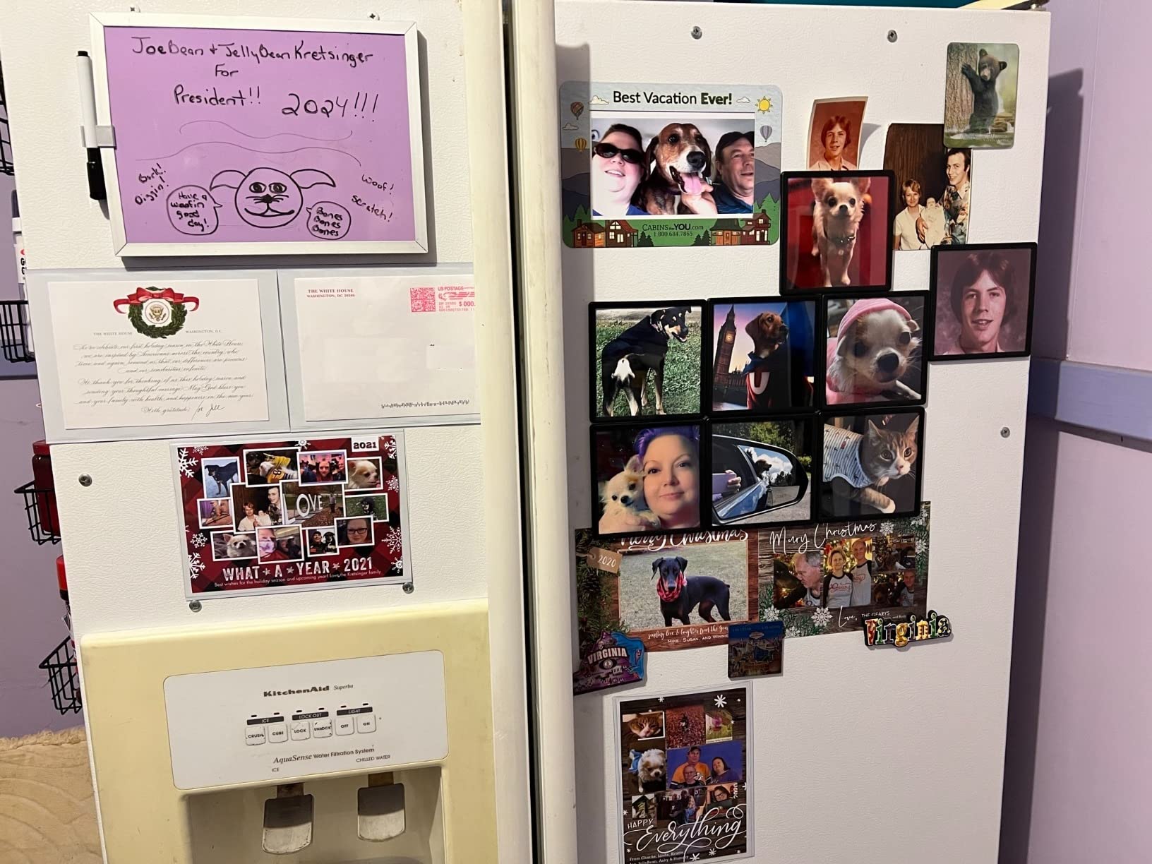 Magtech Magnetic Pocket Picture Frame, White, Holds 4 x 6 Inches Photos, 10, Made in the USA Pack (14610) customer photo 1