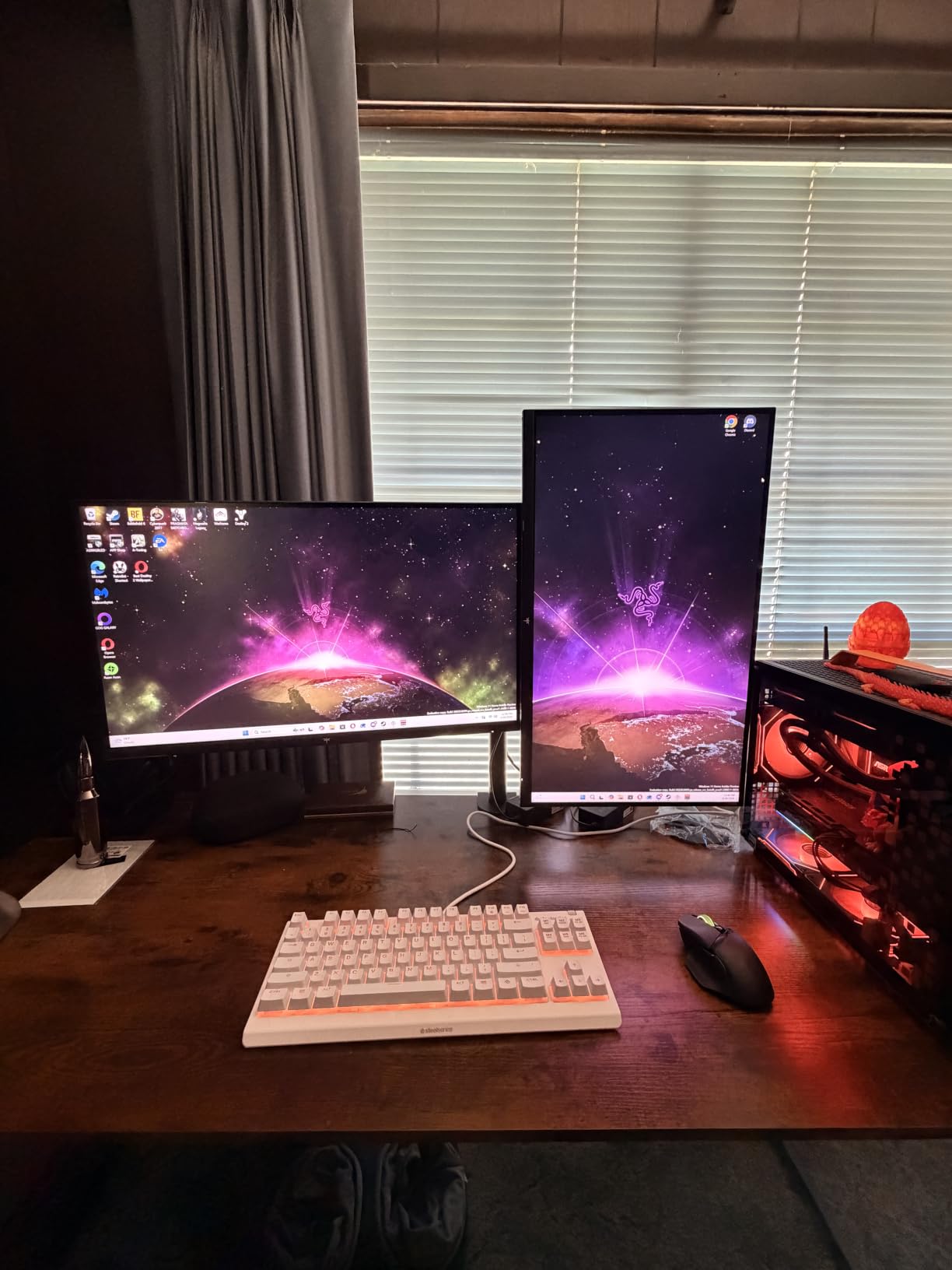 VIVO Dual Monitor Desk Mount, Holds 2 Computer Screens up to 30 inches and 22lbs Each, Heavy Duty Fully Adjustable Steel Stand with C-Clamp and Grommet, Black, STAND-V002 customer photo 1