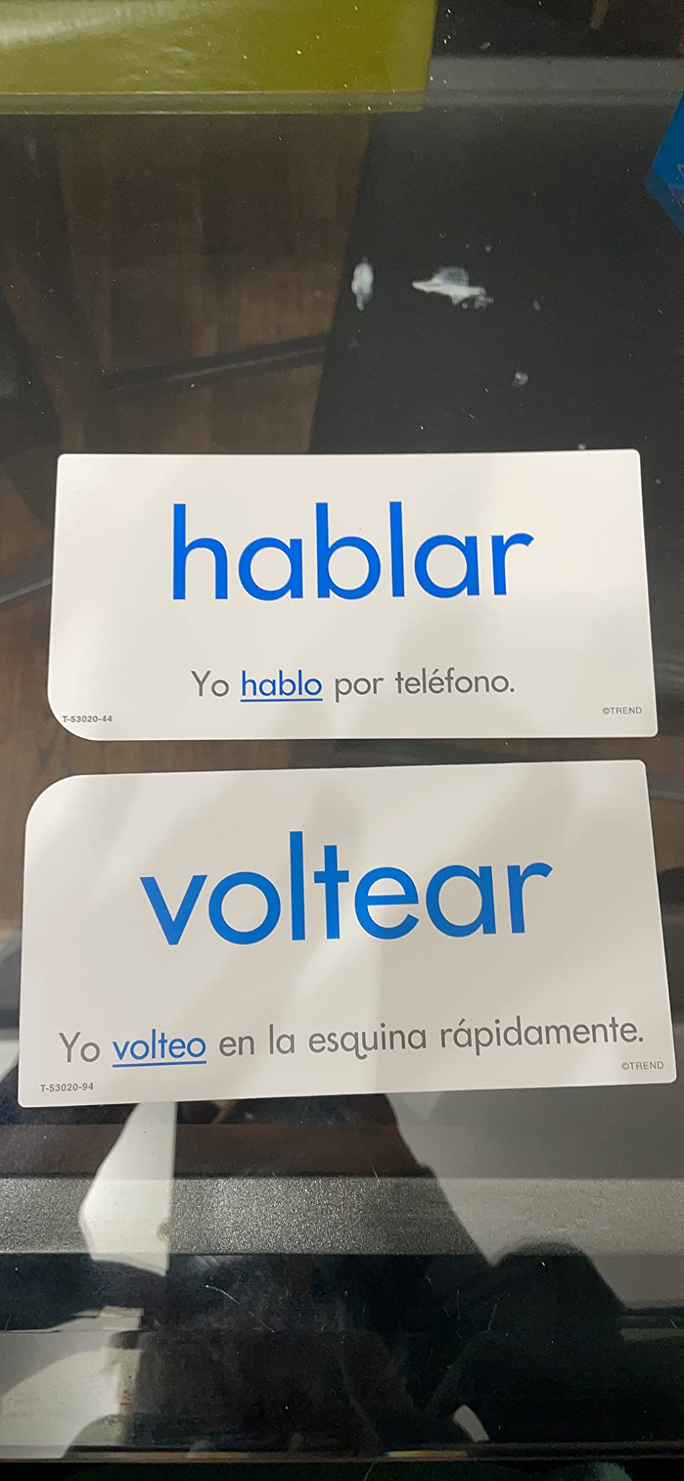 Trend Enterprises Verbos Spanish Action Words Skill Drill Flash Cards, 94ct customer photo 2