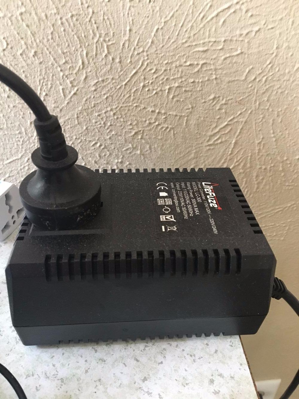 LiteFuze 300 Watt Step Up/Step Down Travel Voltage Converter, 220/110v to 110/220v converter with Type B Plug - Compatible with Hair Straightener, Camera, Laptop & More customer photo 1