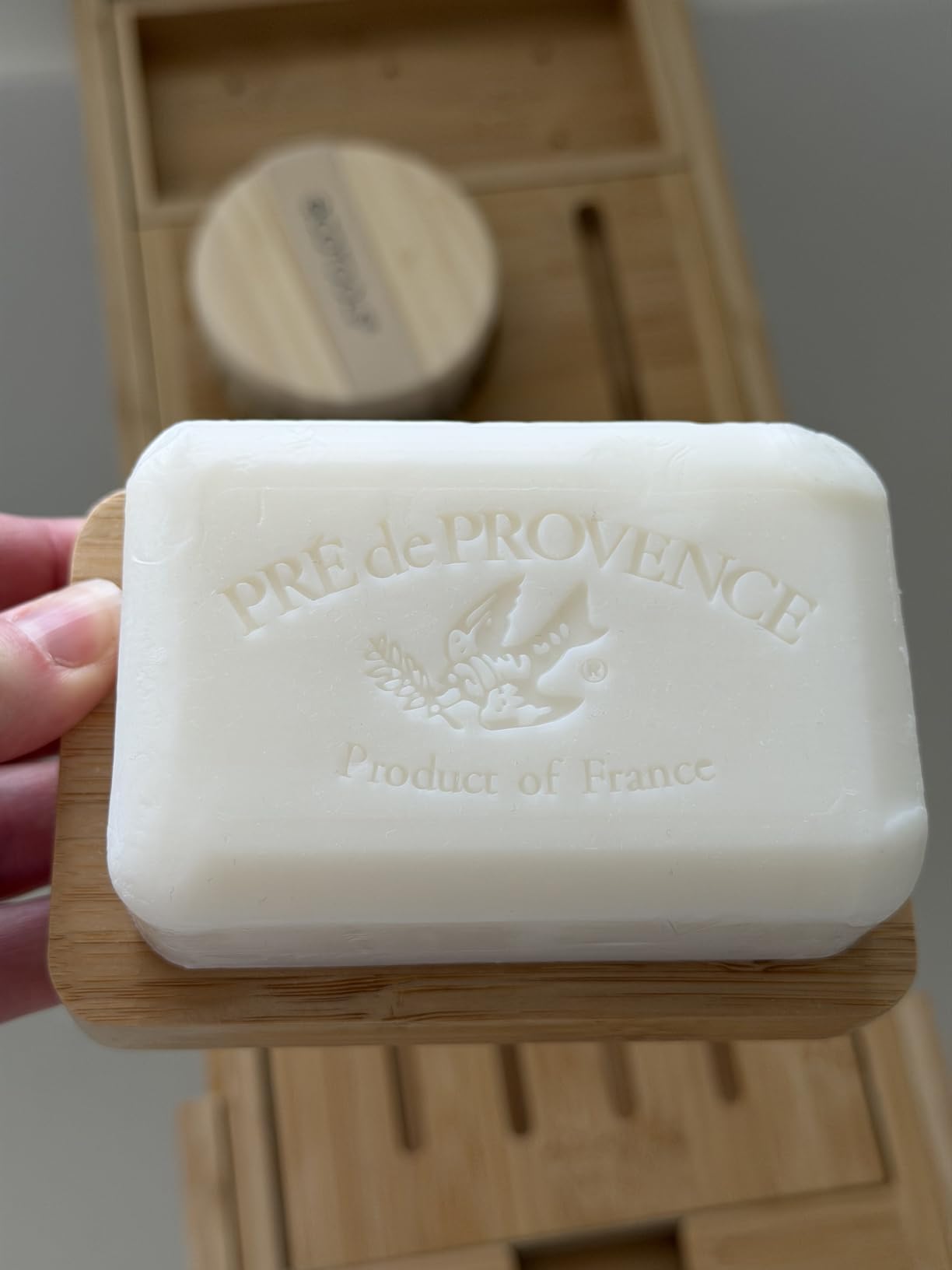 Pre de Provence Artisanal Soap Bar, Natural French Skincare, Enriched with Organic Shea Butter, Quad Milled for Rich, Smooth & Moisturizing Lather, Olive Oil & Lavender, 12.3 Ounce customer photo 2