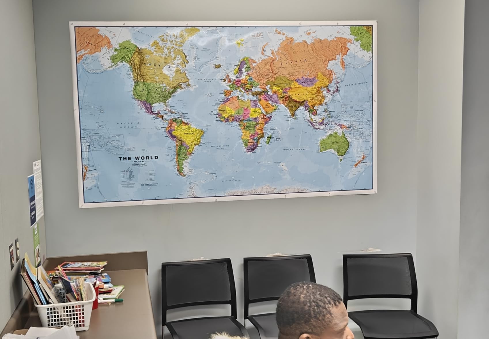 Giant World Map - Mega-Map Of The World 46 x 80 - Laminated - 2026 Updated customer photo 2