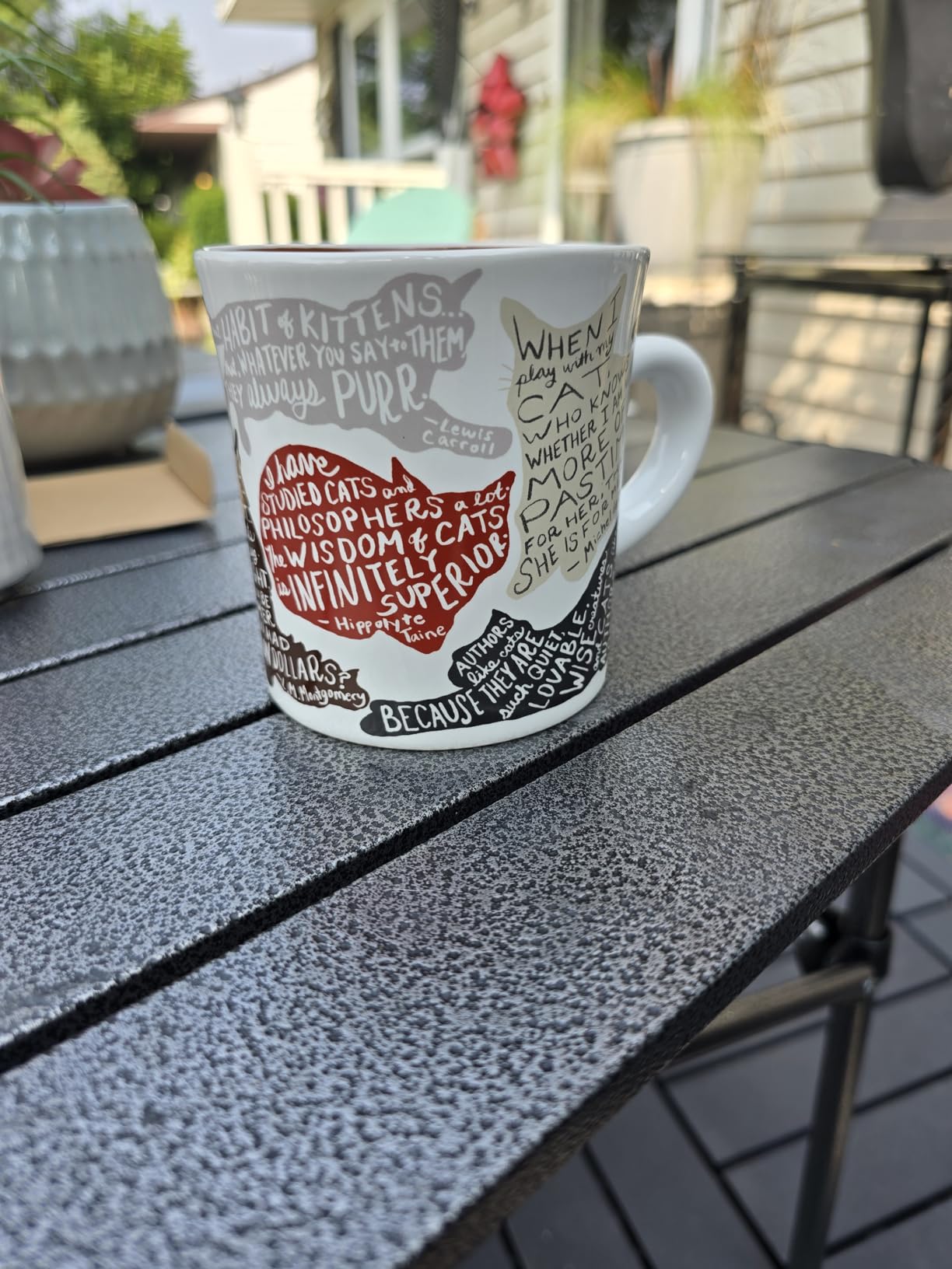 Literary Cat Mug - Kitten Quotes From Famous Writers Authors and Other Feline Lovers - Comes in a Fun Gift Box customer photo 1