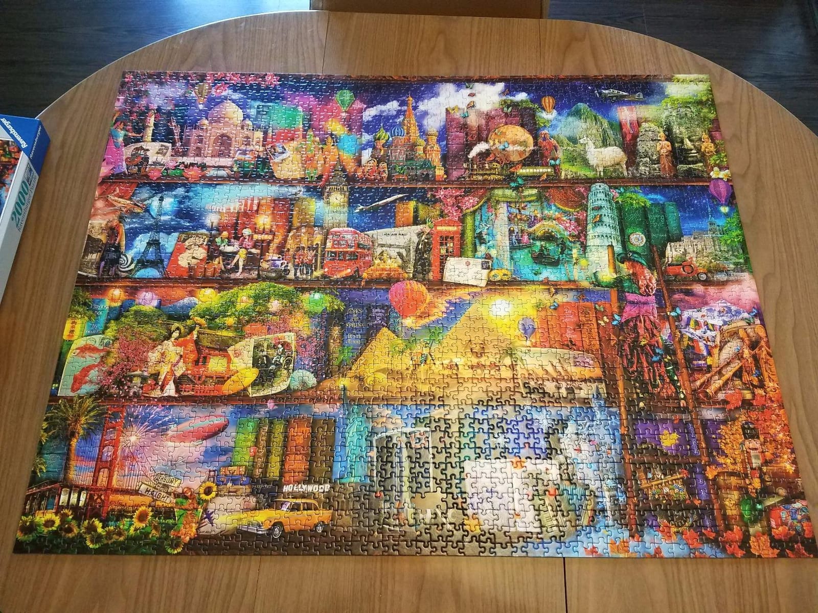 Ravensburger - World of Books - 2000 Piece Jigsaw Puzzle - Exciting Vision of The World's Exciting Destinations - Beautiful Imagery - Frameable - Premium Quality - Ideal Gift - Puzzles for Adults customer photo 1
