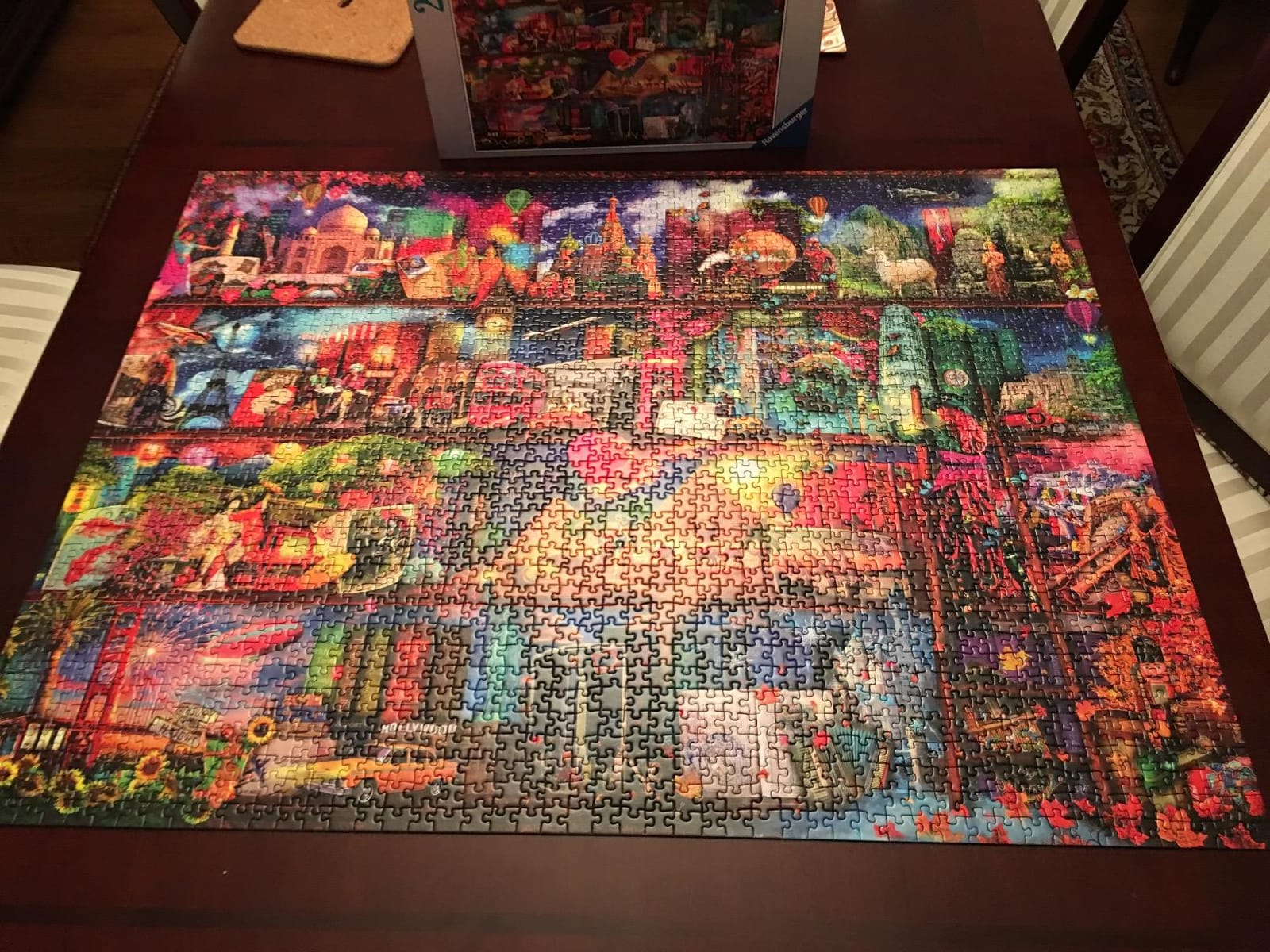 Ravensburger - World of Books - 2000 Piece Jigsaw Puzzle - Exciting Vision of The World's Exciting Destinations - Beautiful Imagery - Frameable - Premium Quality - Ideal Gift - Puzzles for Adults customer photo 2