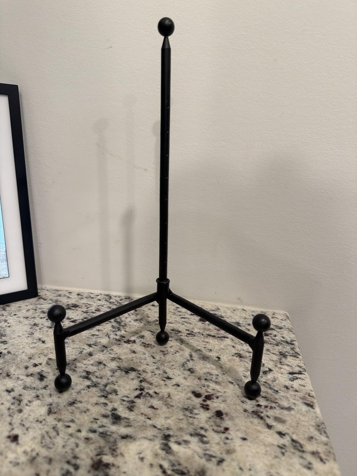 TRIPAR Modern Tripod Easel Display, Black Finish - Lightweight & Durable Design - Perfect for Displaying Decorative Pictures, Artwork, Plates, Tiles, & More (12 Inch) customer photo 2