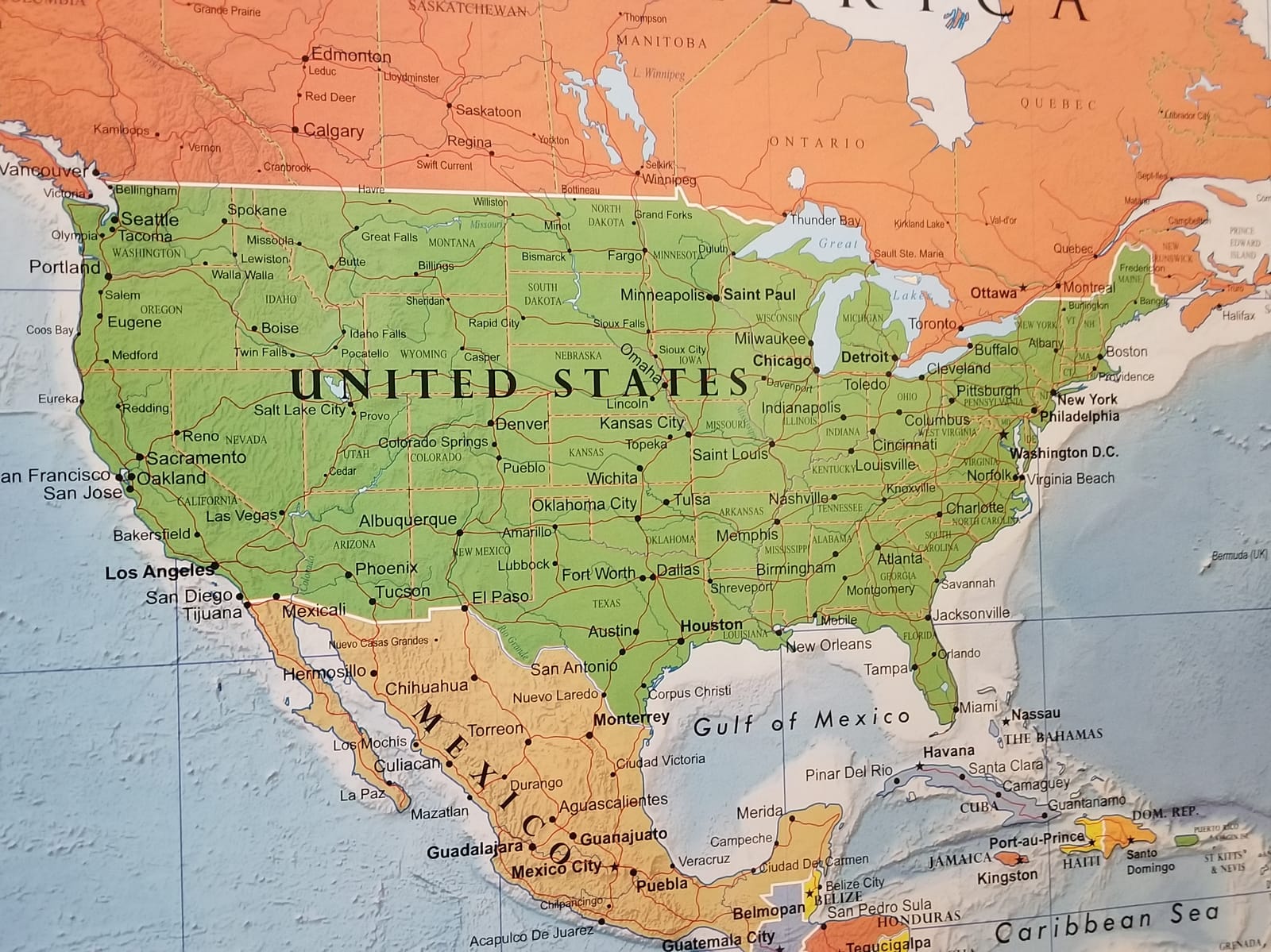 47x77 World Classic Premier Wall Map Mega Poster Laminated customer photo 1