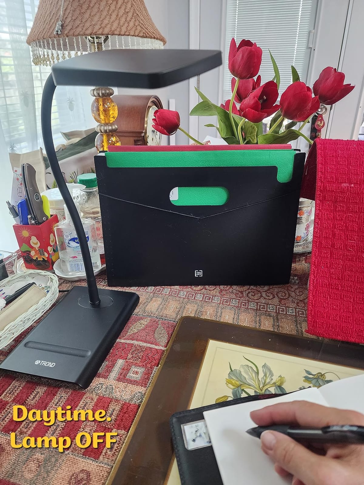 TROND Desk Lamp, Dimmable Eye-Caring Table Lamp, Memory Function, Black customer photo 2