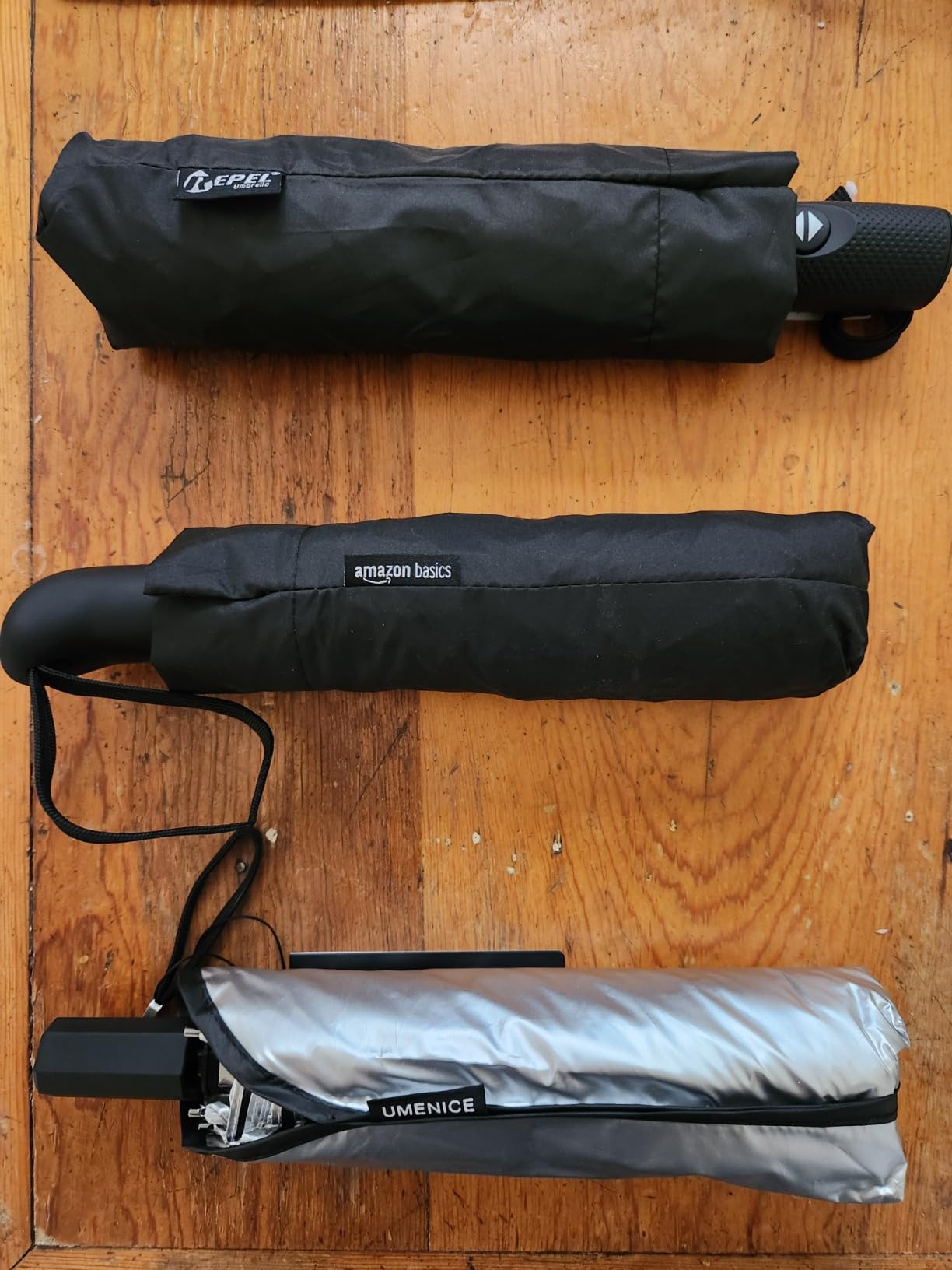 Windproof Travel Umbrella - Compact & Withstands Winds up to 100MPH, Strongest Premium Auto Folding Umbrella for Rain and Sun - Durable, Light & Portable for Women & Men, Fits Backpack & Cars customer photo 1