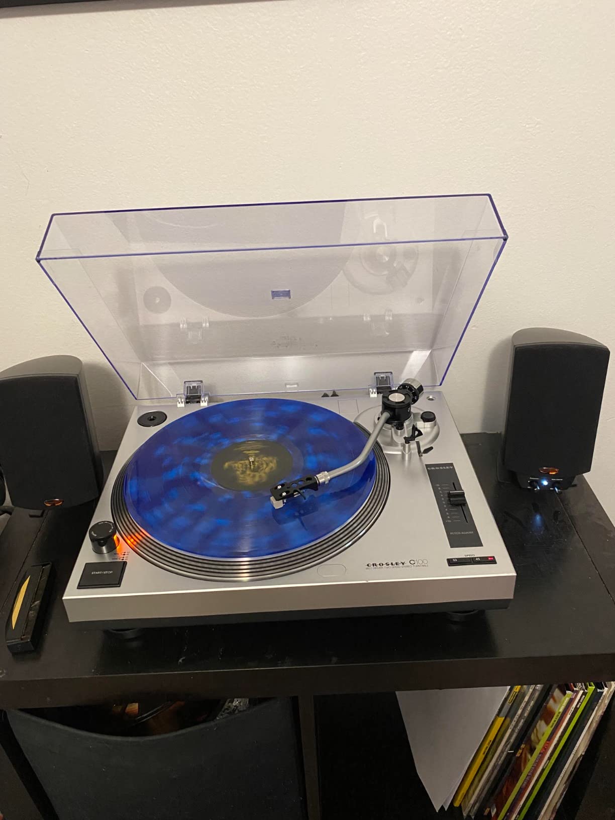 Crosley C100A-SI Record Player, Silver customer photo 1