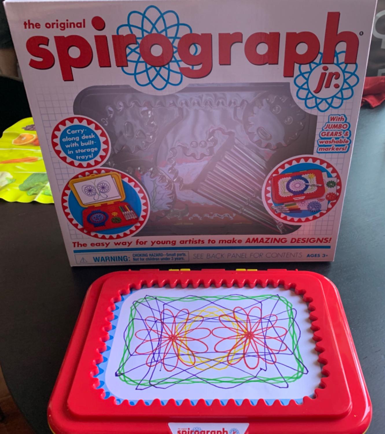 Spirograph Jr. — Jumbo Sized Gears Classic Retro Toy For Spiral Drawing Art Design Toy Kit for Smaller Hands — For Kids Ages 3 and Up customer photo 2