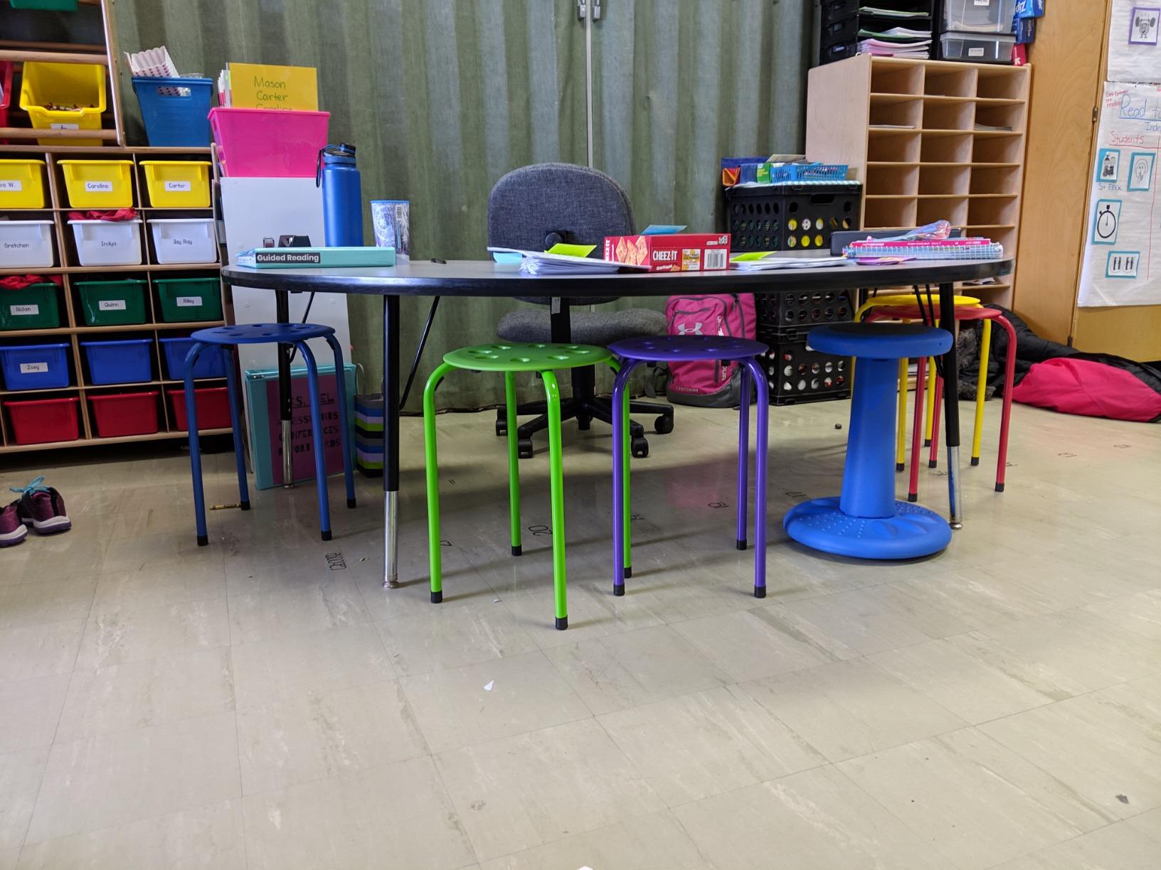 Norwood Commercial Furniture Stacking Stools for Kids and Adults, 17.75