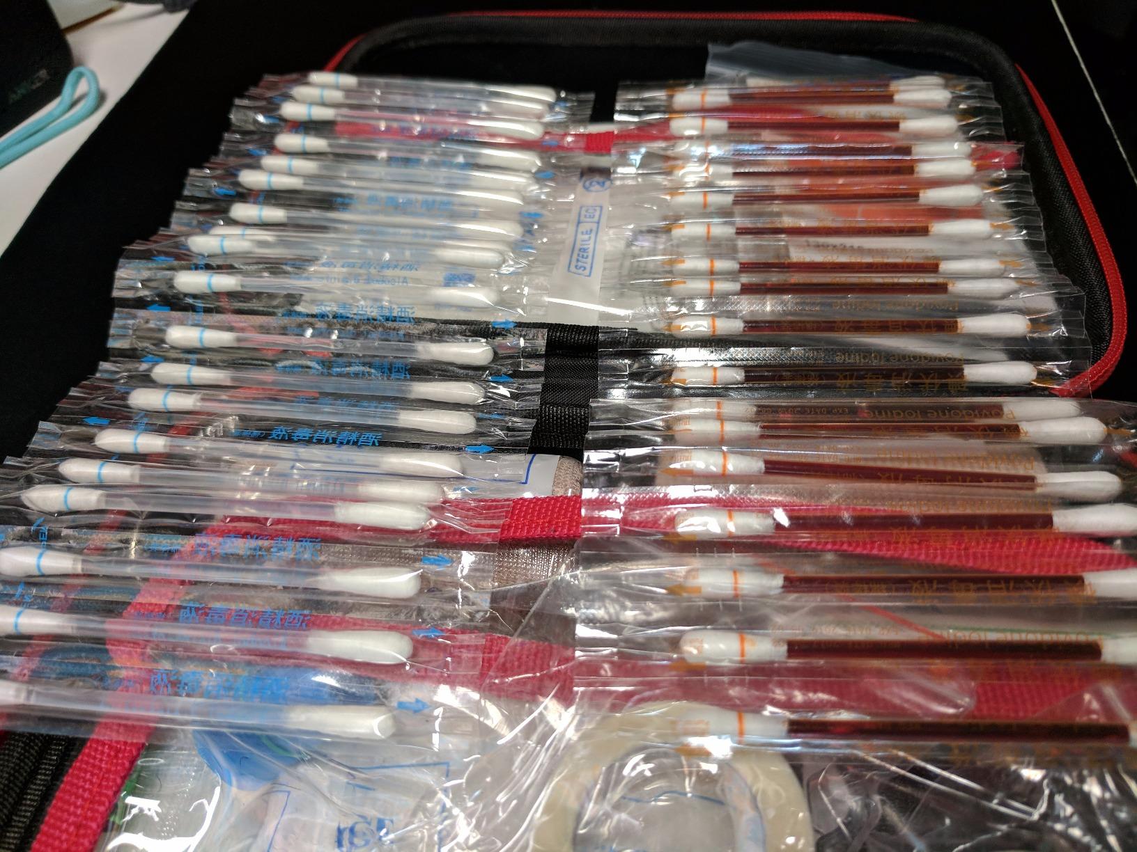 Compact First Aid Kit (228pcs) Designed for Family Emergency Care. Waterproof EVA Case and Bag is Ideal for The Car, Home, Boat, School, Camping, Hiking, Office, Sports. Protect Your Loved Ones. Red customer photo 1