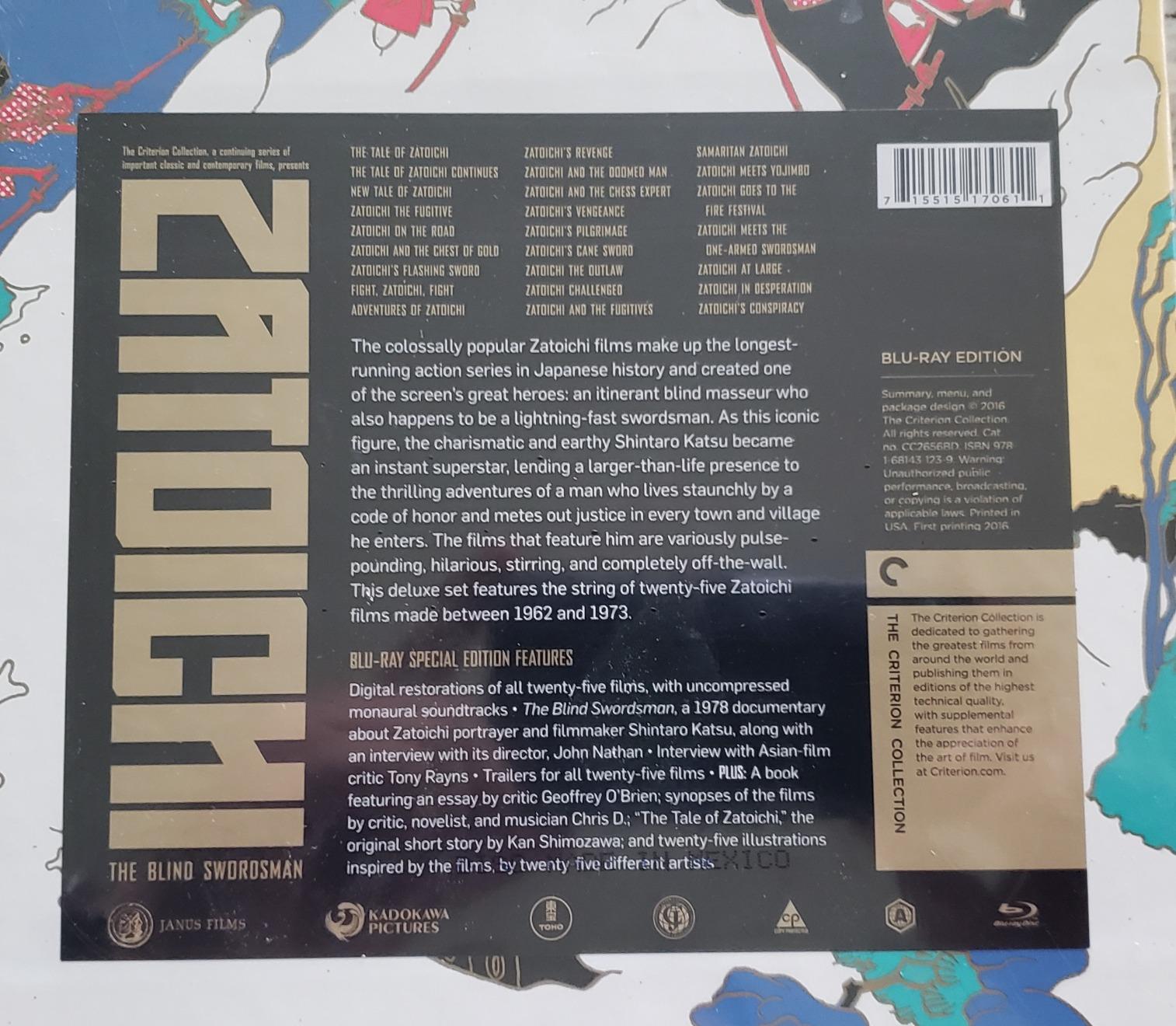 Zatoichi: The Blind Swordsman (The Criterion Collection) [Blu-ray] customer photo 2