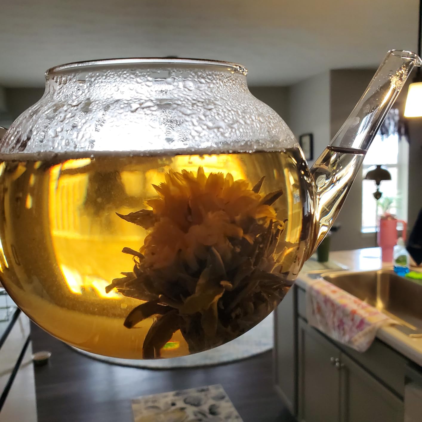 Teabloom Flowering Tea - 12 Unique Varieties of Fresh Blooming Tea Flowers - Hand-Tied Natural Green Tea Leaves & Edible Flowers - 12-Pack Gift Canister - 36 Steeps, Makes 250 Cups customer photo 2
