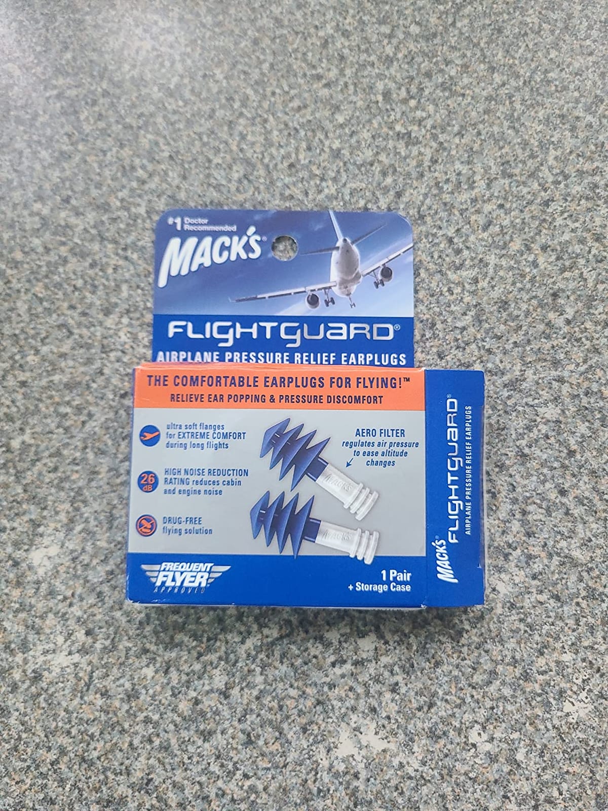 Mack’s Flightguard Airplane Pressure Relief Earplugs – 26dB NRR, 33dB SNR – Comfortable, Safe, Travel Ear Plugs for Flying Air Pressure Ear Pain, Ear Popping and Noise Reduction customer photo 1