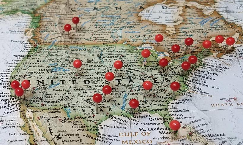 Craig Frames Travel Map with Pins, 24x36 Executive World Map for Wall Art, Modern Standard Black Frame customer photo 1