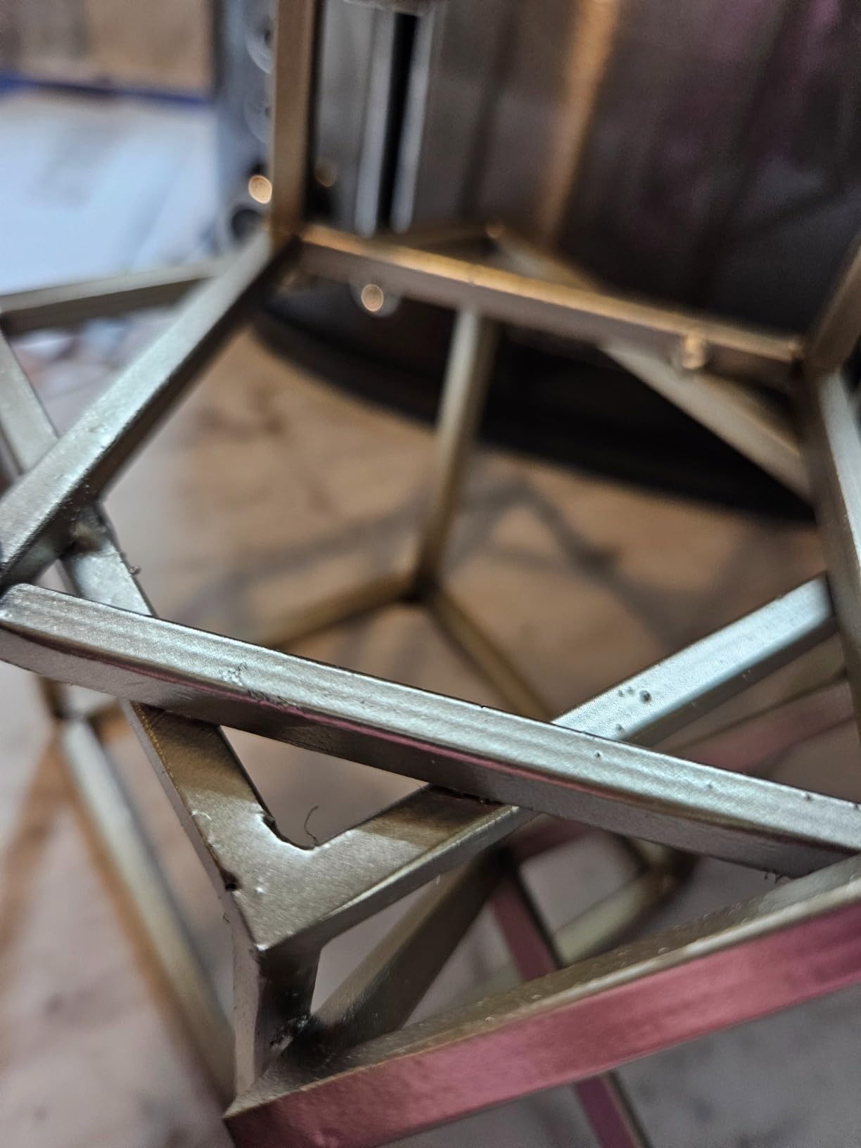 Tricube Antique Brass Finish 7 1/2